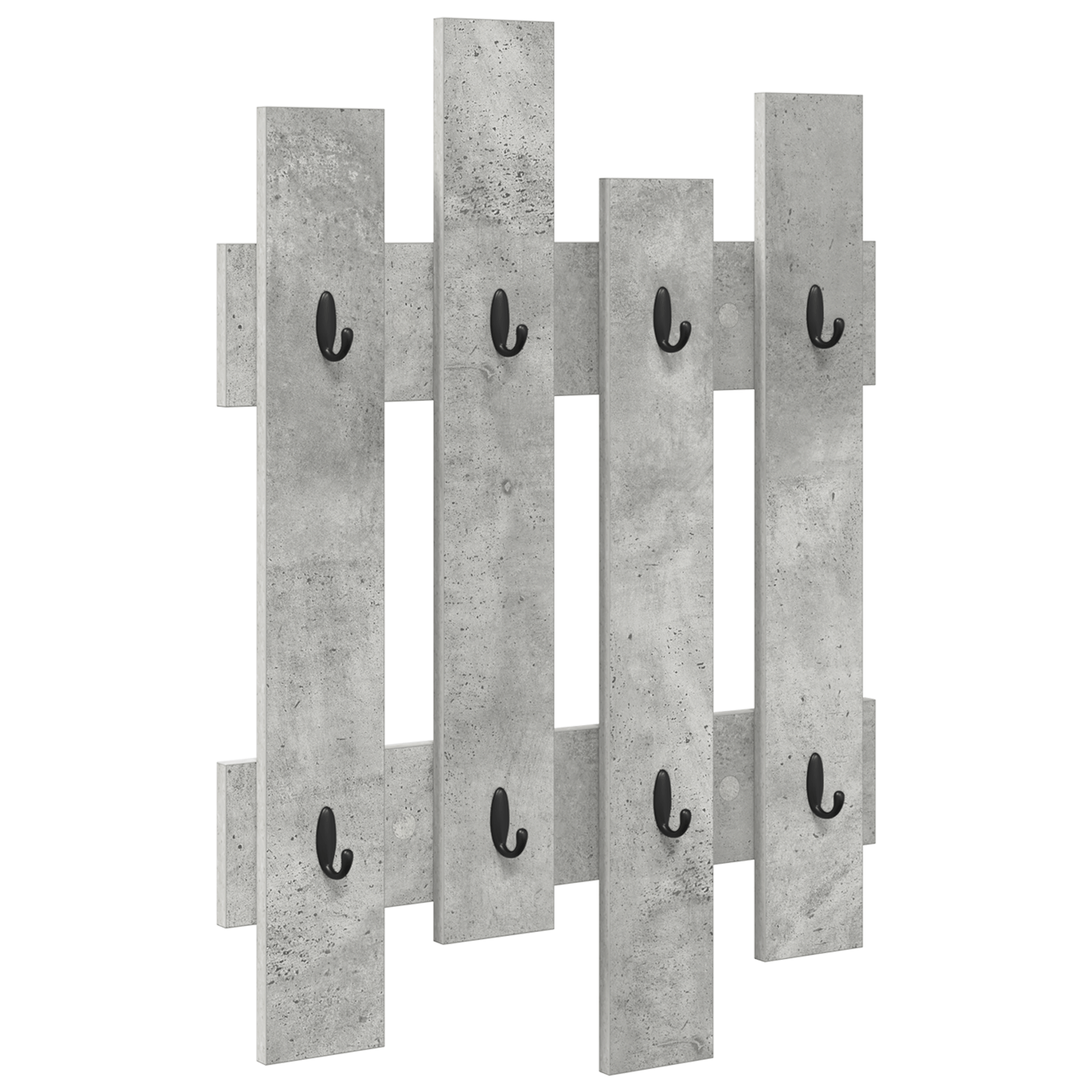 Racator de paltoane montat pe perete Gri Betonal 60 x 3 x 82 cm — imaginea 2