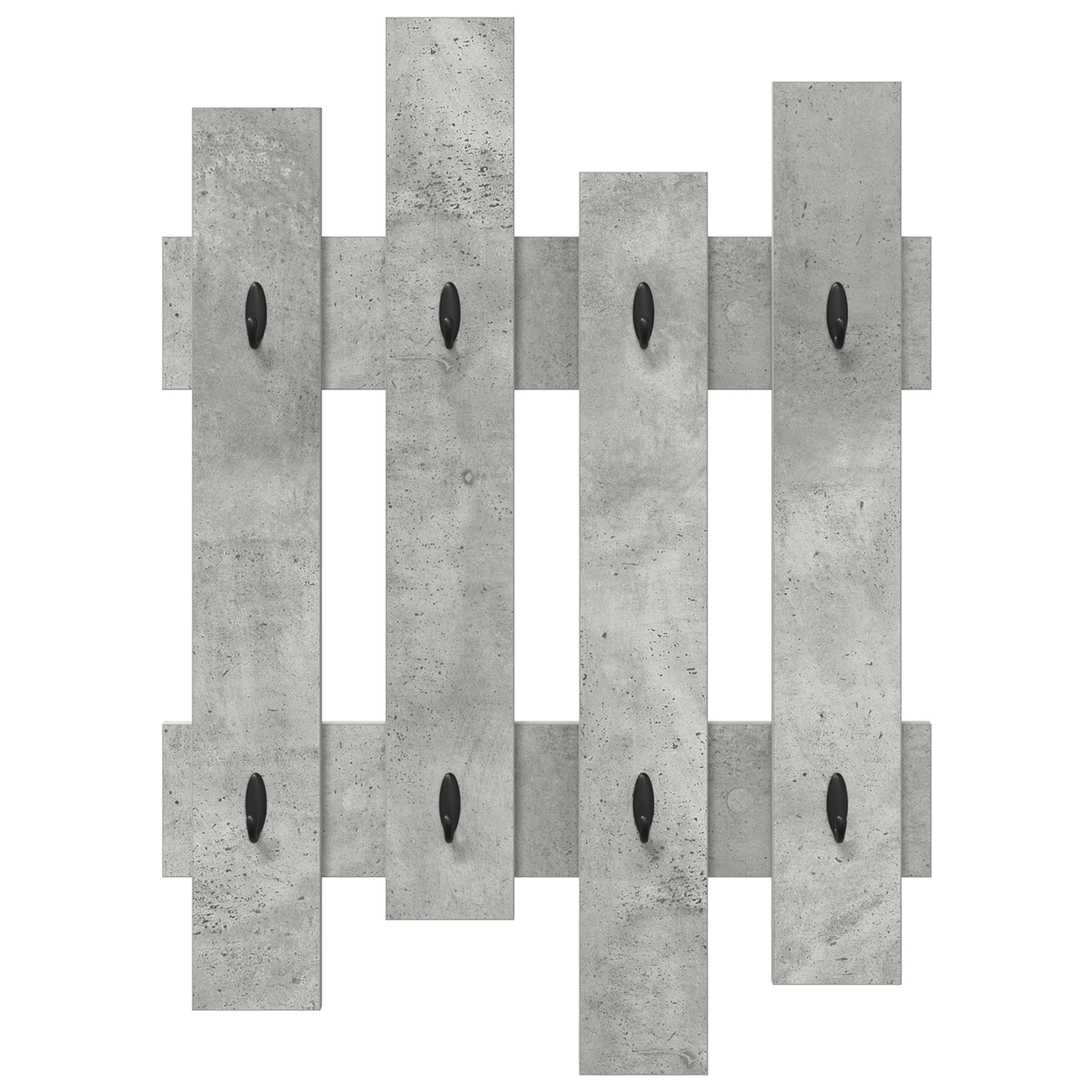 Racator de paltoane montat pe perete Gri Betonal 60 x 3 x 82 cm — imaginea 5
