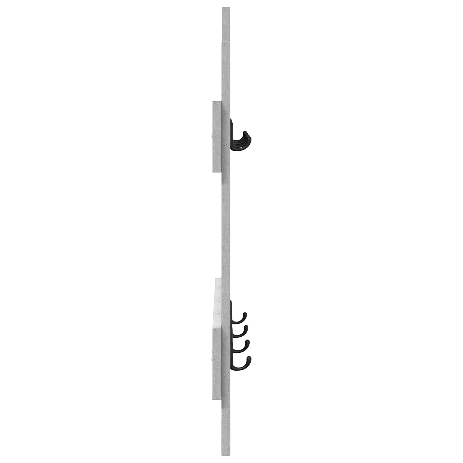 Racator de paltoane montat pe perete Gri Betonal 60 x 3 x 82 cm — imaginea 6