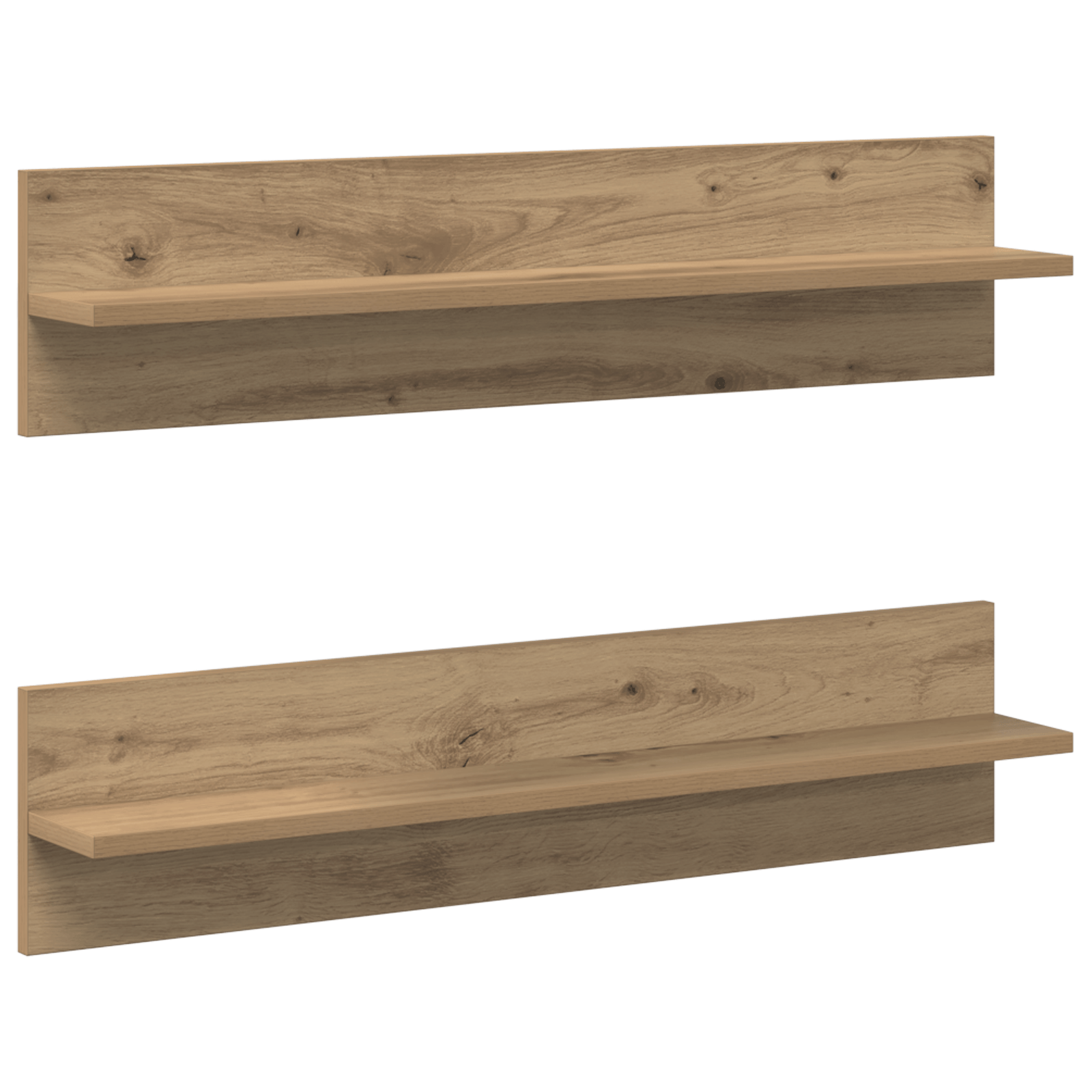 Semele de perete 2 pcs Stejar artisanal 80 x 11.5 x 18 cm — imaginea 2