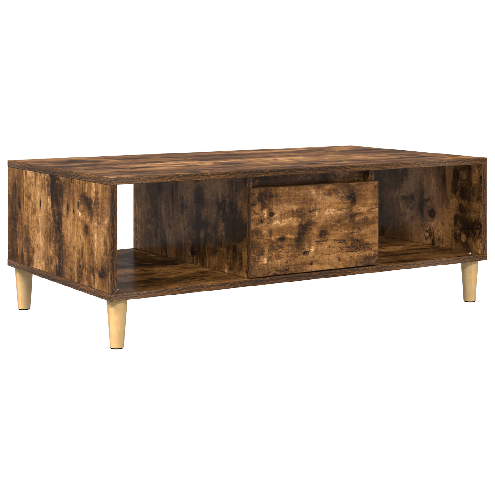 cu depozitare cu usa Stejar afumat 103.5 x 60 x 35 cm Lemn compozit — imaginea 2