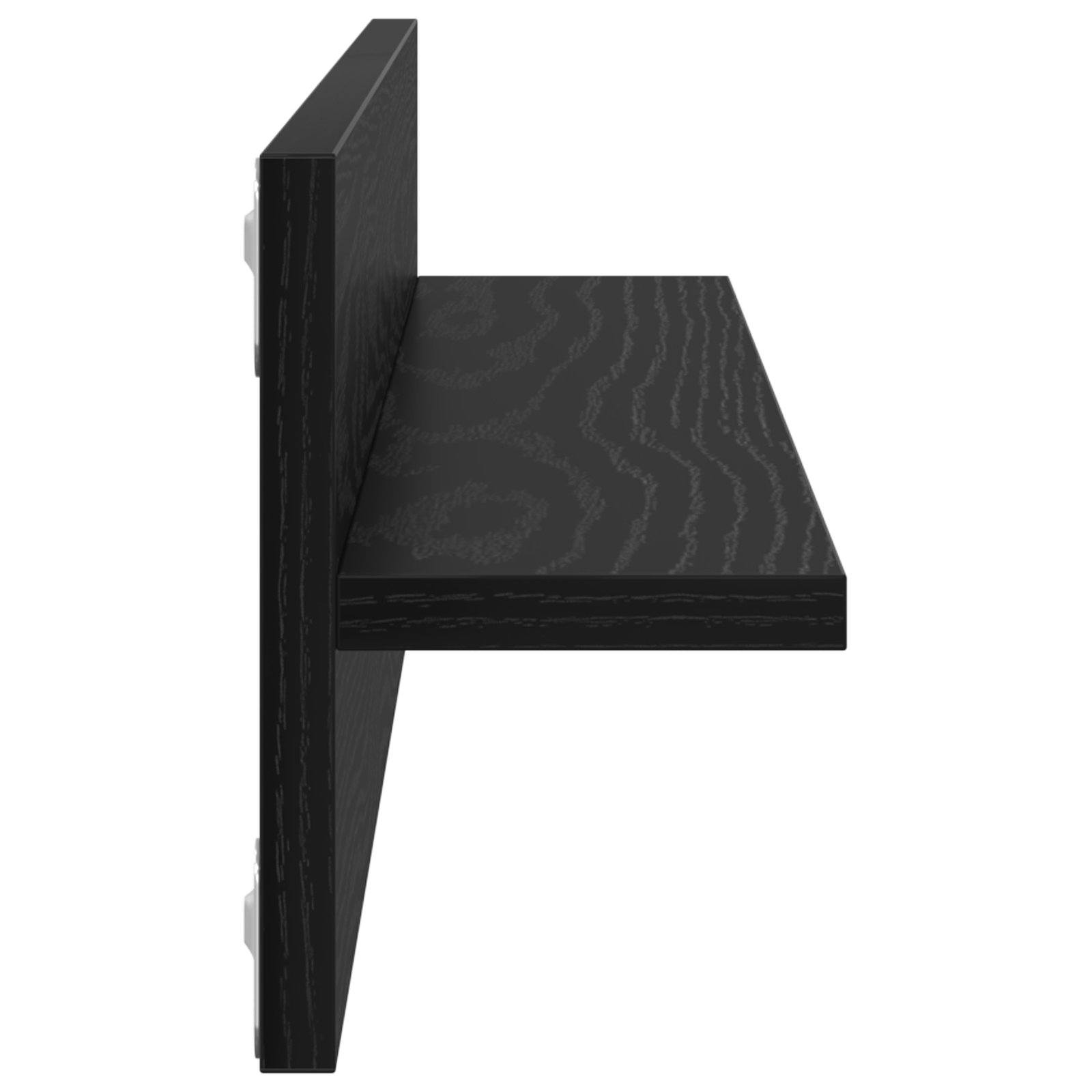 Semele de perete cu raft 2 pcs Stejar negru 80 x 11.5 x 18 cm — imaginea 7