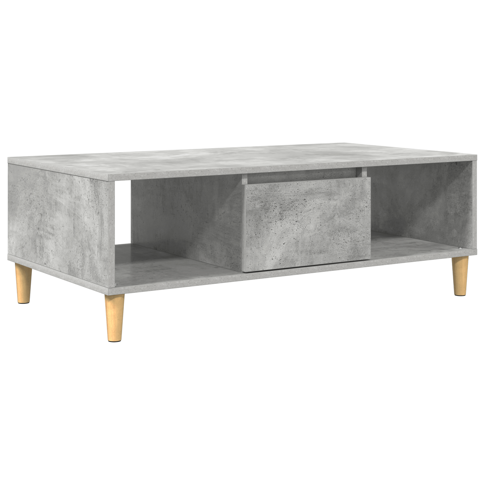 cu depozitare cu usa Gri beton 103.5 x 60 x 35 cm Lemn compozit — imaginea 2