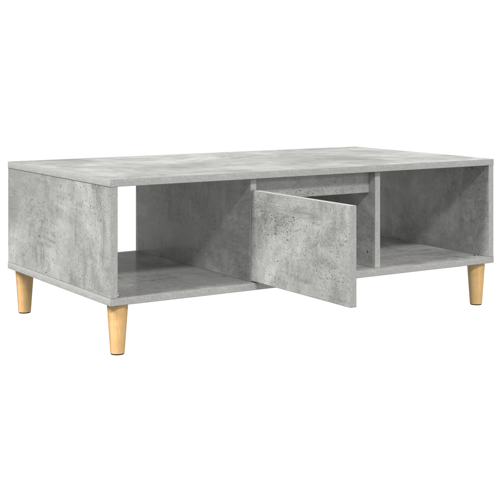 cu depozitare cu usa Gri beton 103.5 x 60 x 35 cm Lemn compozit — imaginea 5
