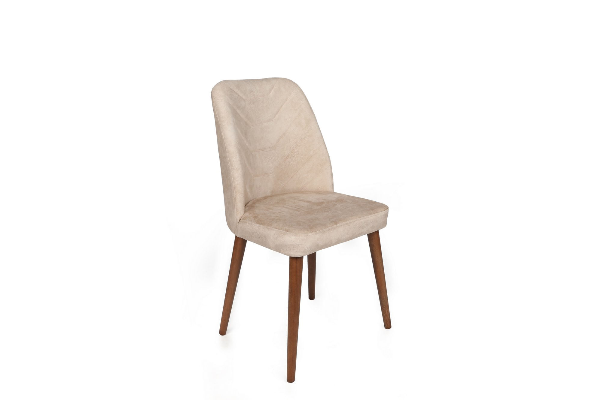 Set scaune, Hanah Home, catifea, bej nuc, 50x49x90 cm, 974NMB1657 — imaginea 2