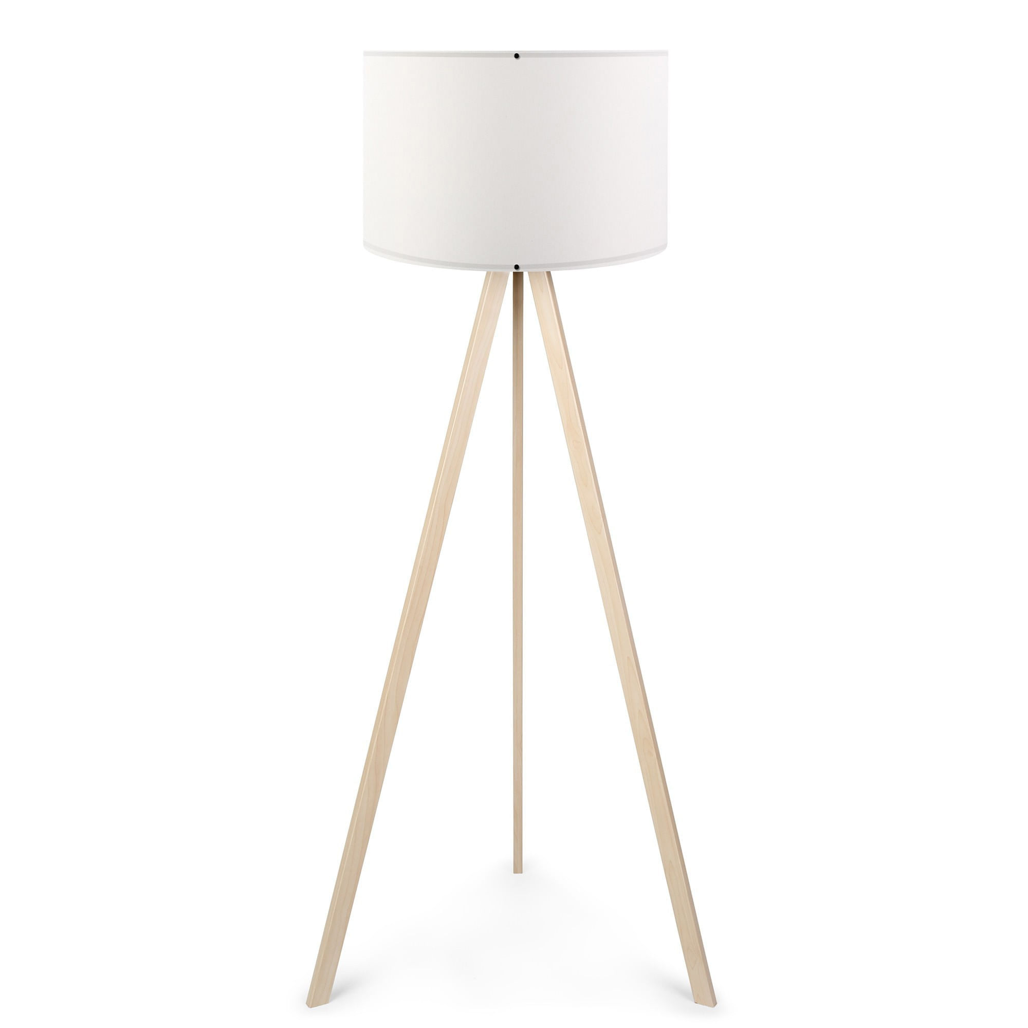 Lampadar, Opviq, mdf si pvc, alb stejar, 38x140 cm