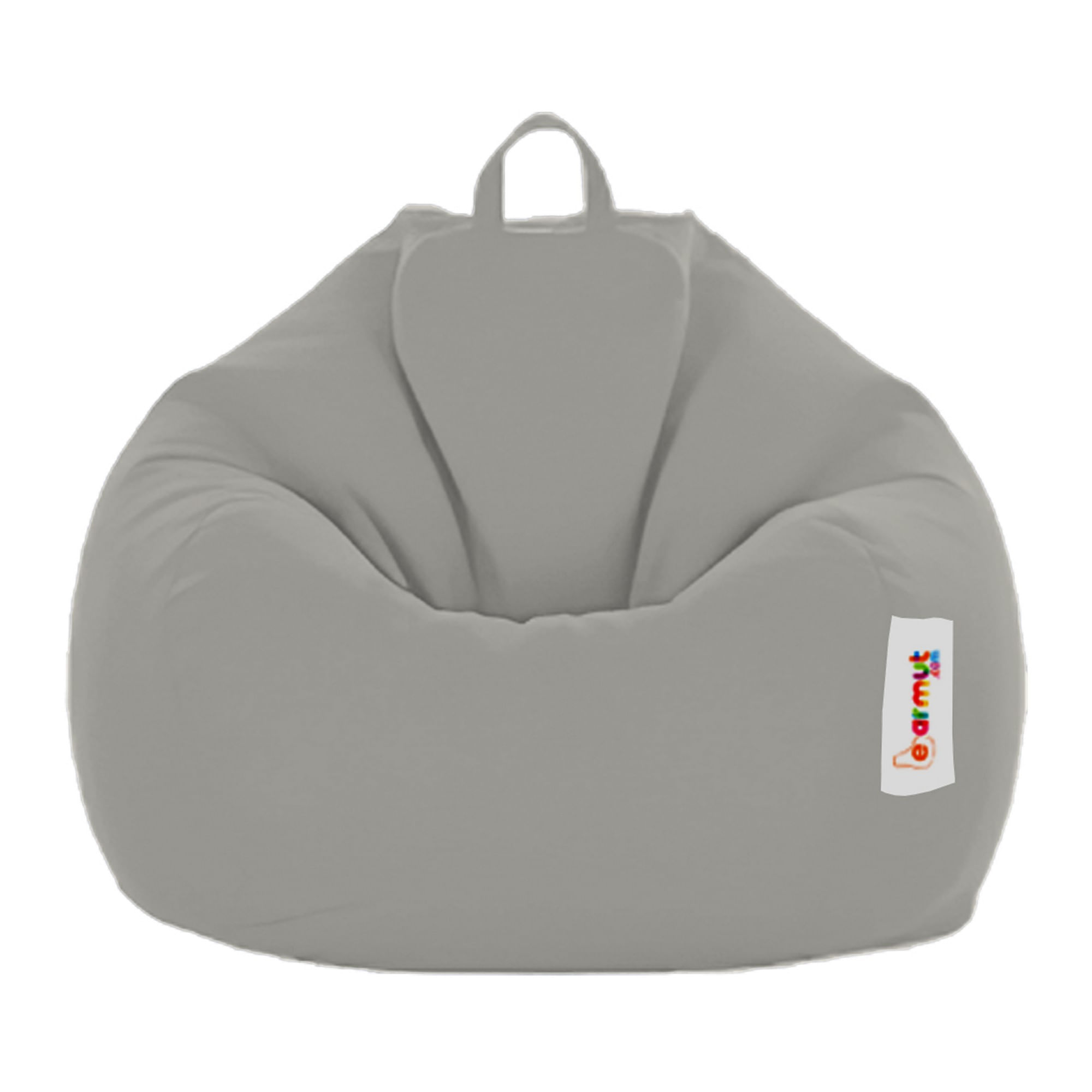 Puf de gradina, Hanah Home, poliester impermeabil, fume, 60x60x25 cm