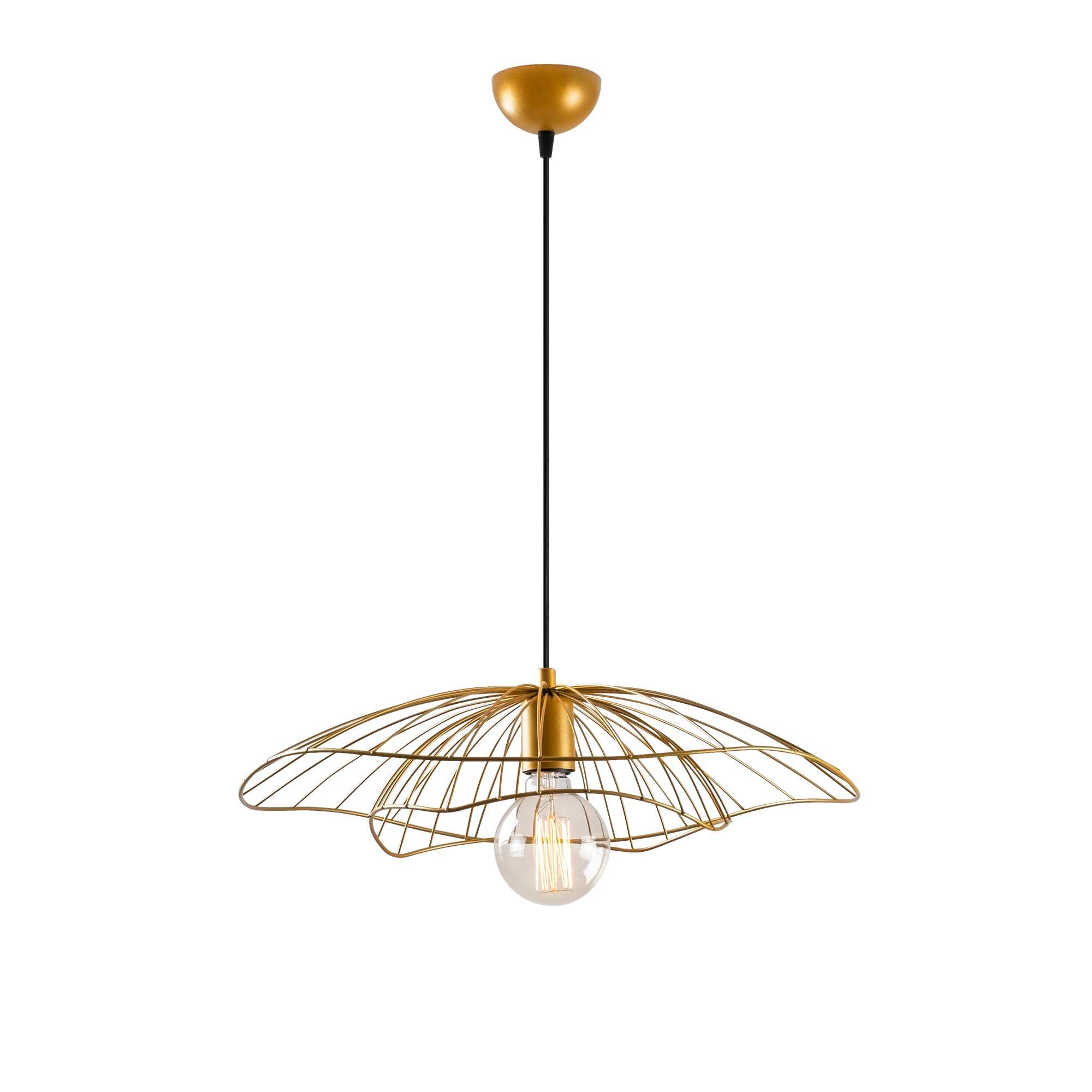 Candelabru, Opviq, metal, auriu, 50x111 cm