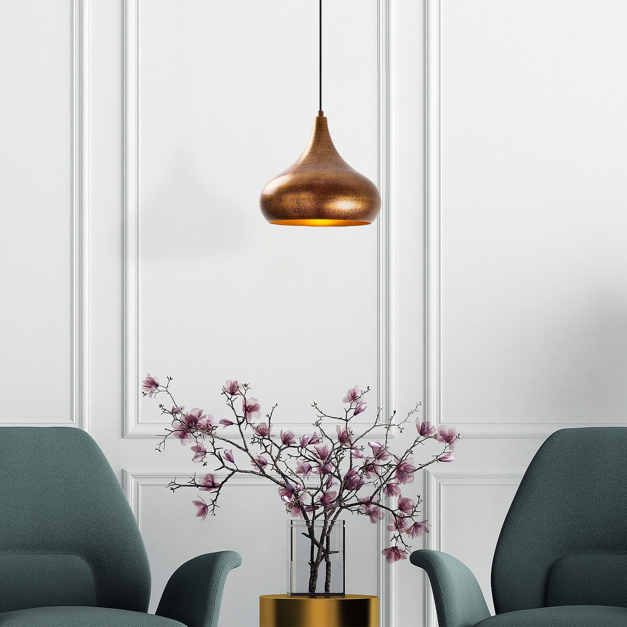 Lustra, Opviq, metal, multicolor, 26x26x38 cm - 2 | YEO