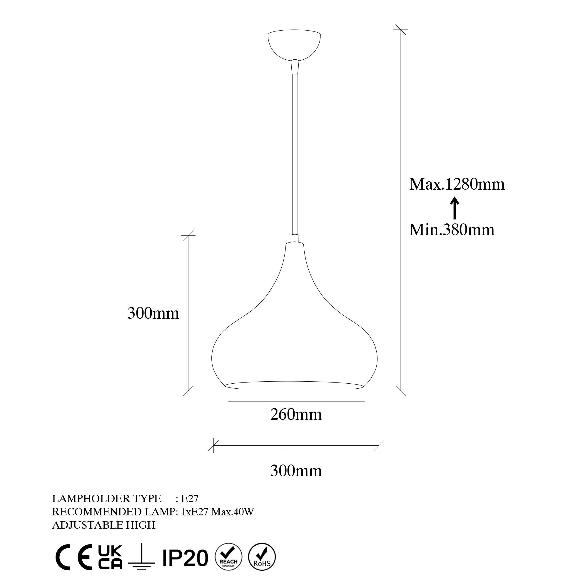 Lustra, Opviq, metal, multicolor, 26x26x38 cm