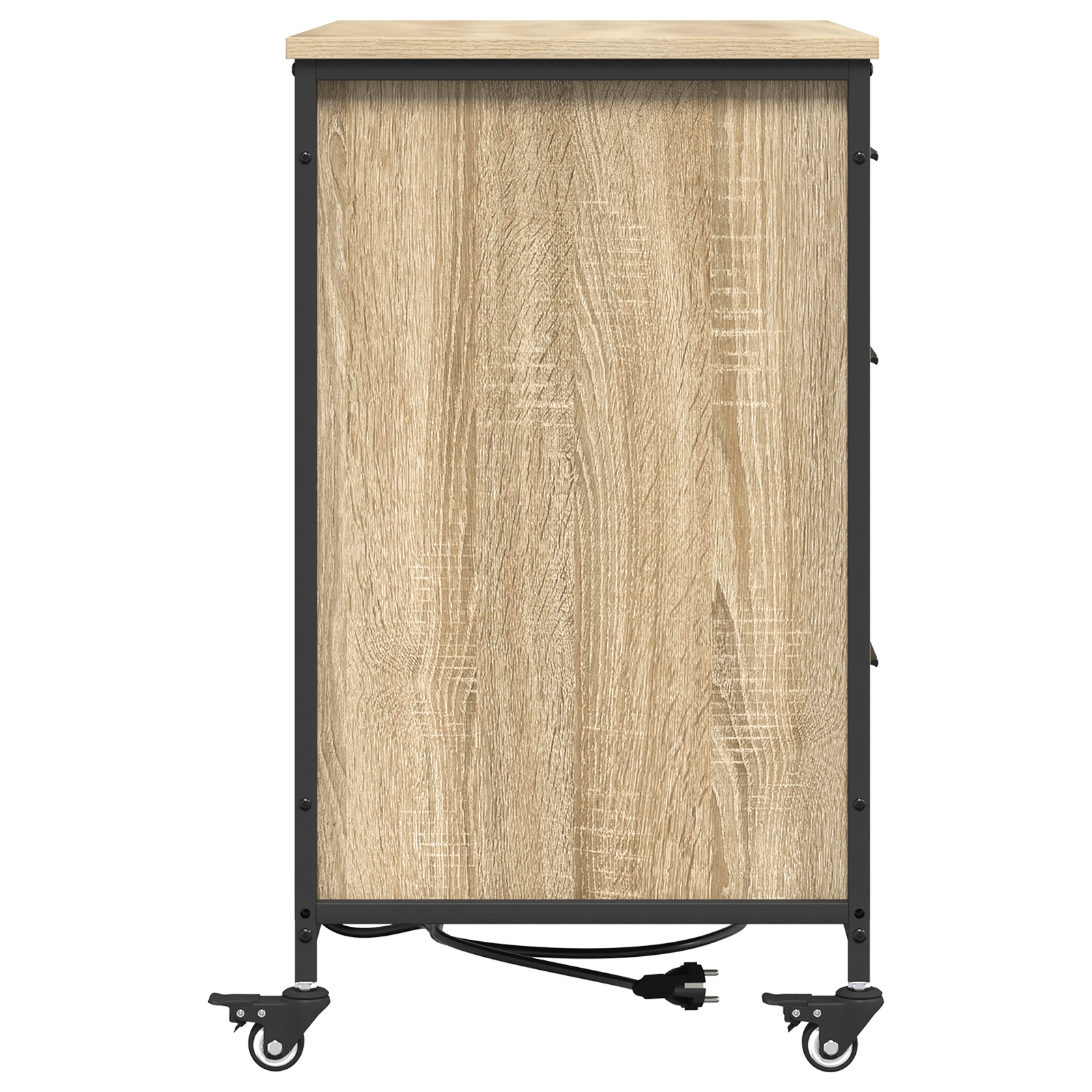 Dulap de birou Stejar sonoma 76 x 41 x 72 cm Lemn compozit — imaginea 6