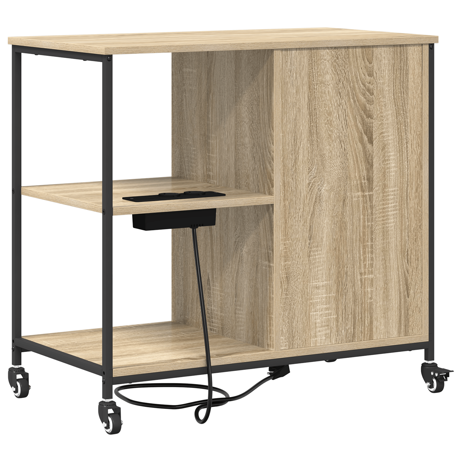 Dulap de birou Stejar sonoma 76 x 41 x 72 cm Lemn compozit — imaginea 7