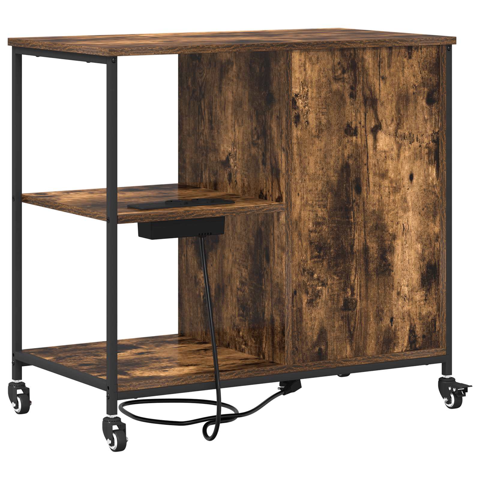 Dulap de birou Stejar afumat 76 x 41 x 72 cm Lemn compozit — imaginea 7