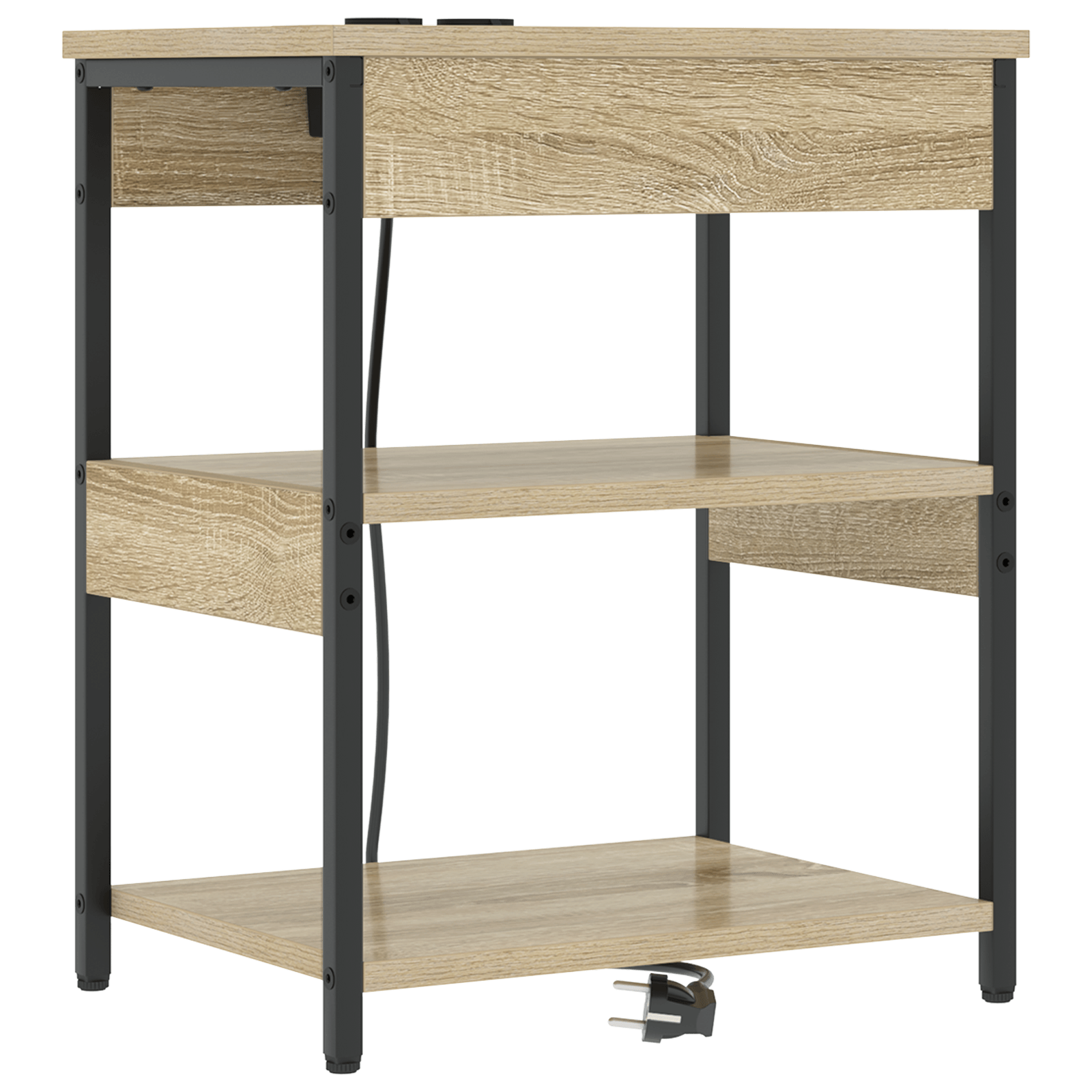 Noptiere 2 pcs Stejar sonoma 41 x 31 x 51 cm Lemn compozit — imaginea 5
