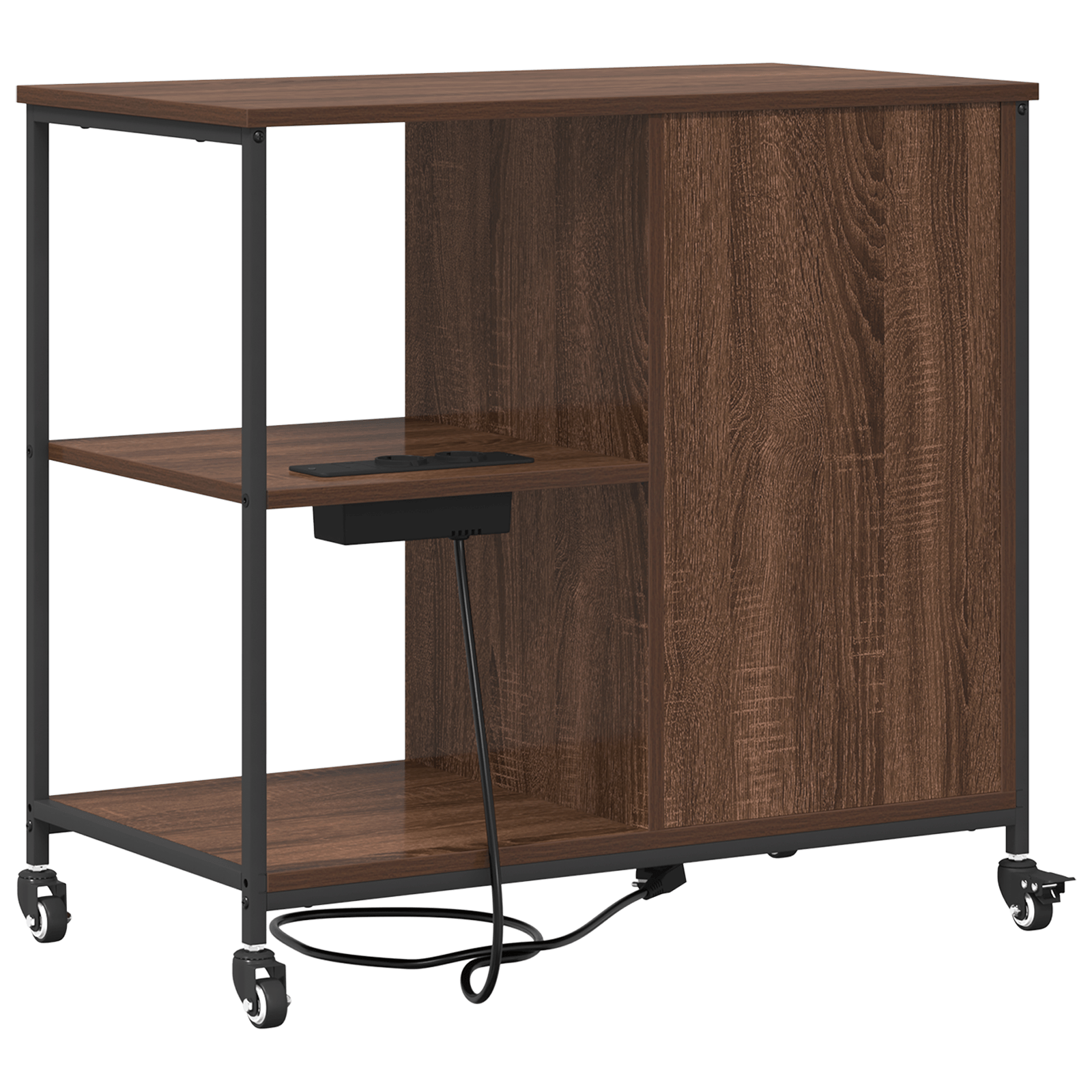 Dulap de birou Stejar brun 76 x 41 x 72 cm Lemn compozit — imaginea 7