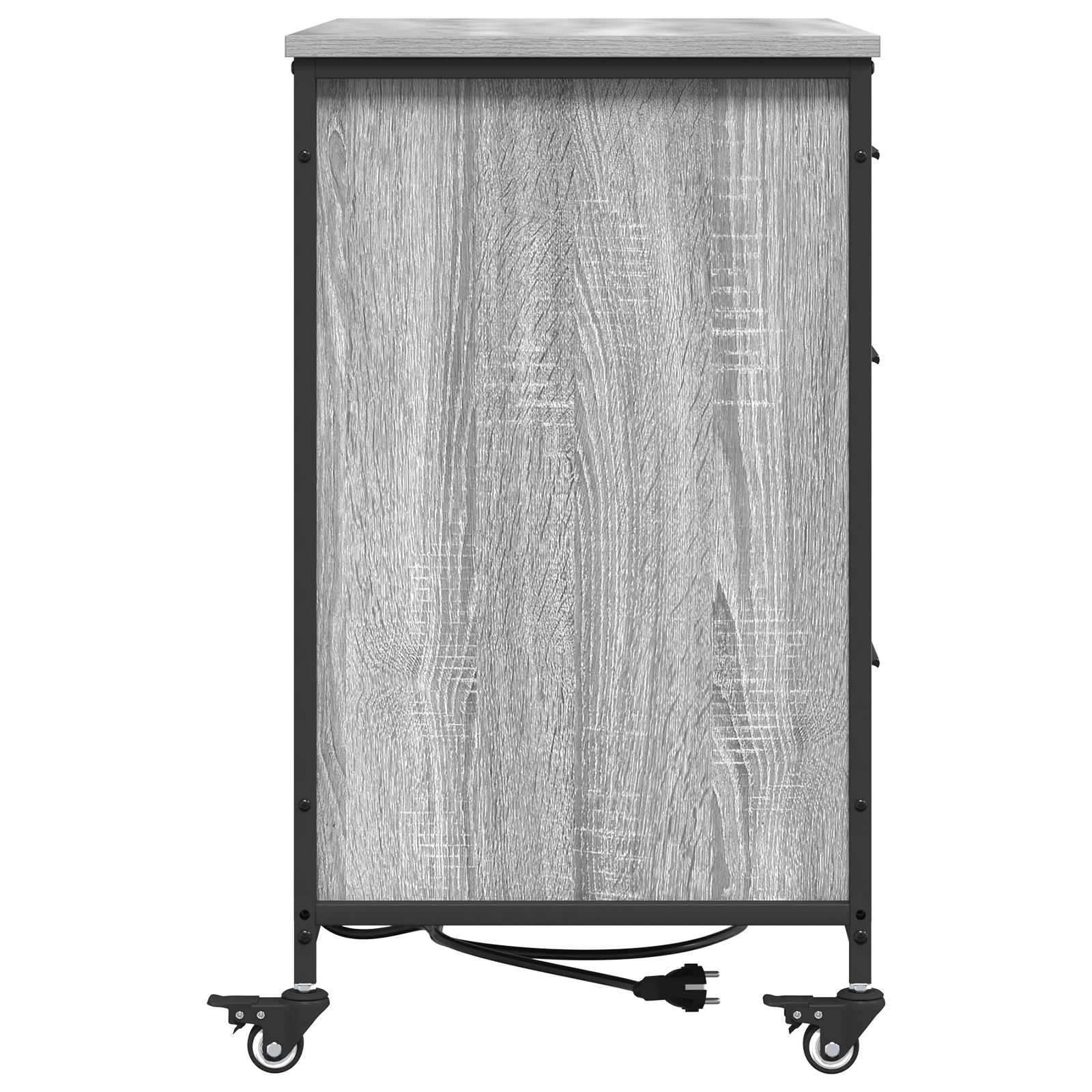 Dulap de birou sonoma gri 76 x 41 x 72 cm Lemn compozit — imaginea 6