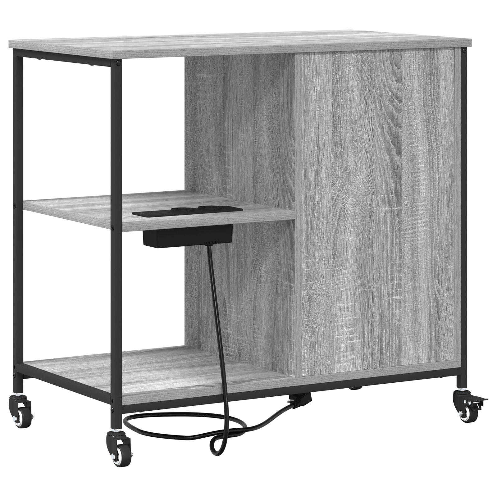 Dulap de birou sonoma gri 76 x 41 x 72 cm Lemn compozit — imaginea 7