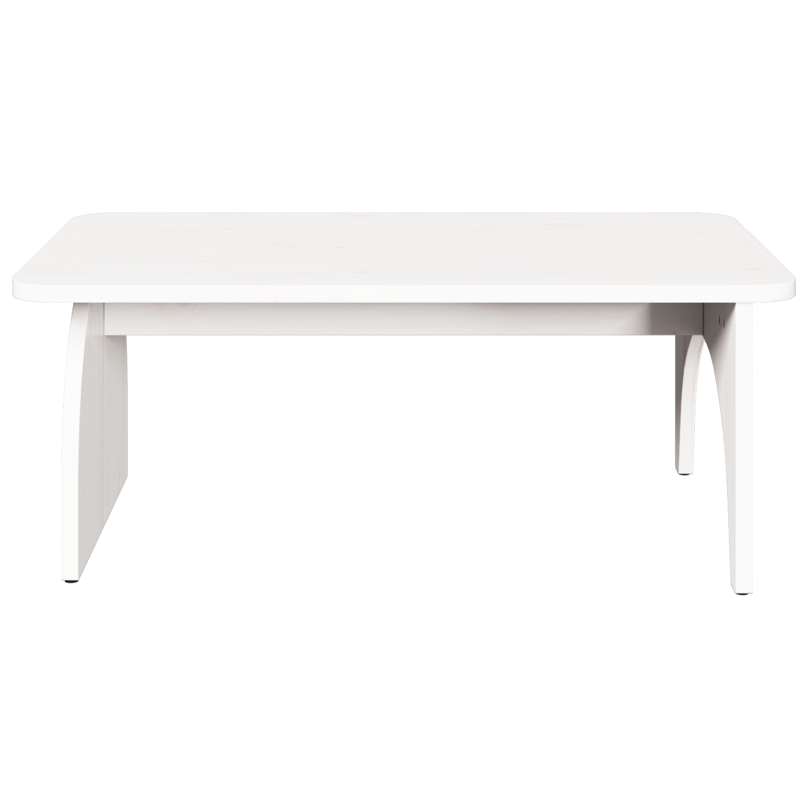 Masa de cafea Alb 80 x 50 x 31 cm Lemn de brad solid — imaginea 5