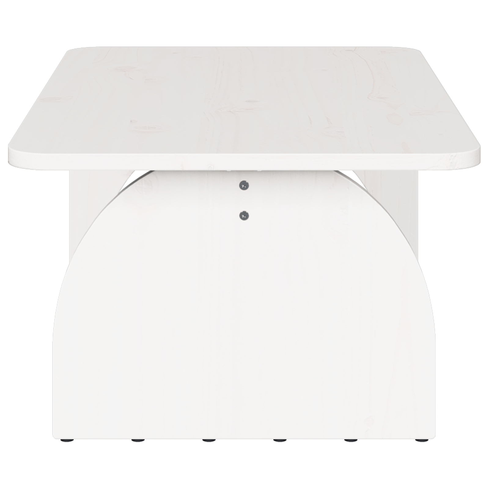 Masa de cafea Alb 80 x 50 x 31 cm Lemn de brad solid — imaginea 6