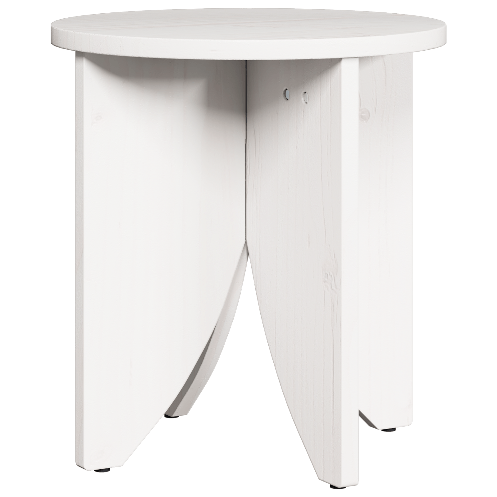 Set de masute de cafea 2 pcs Alb 41.5 x 41.5 x 44 cm — imaginea 5