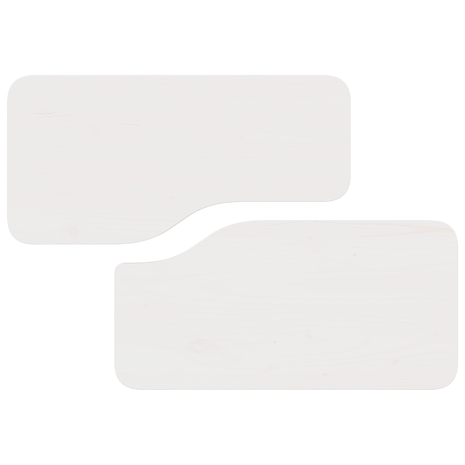 Masa de cafea 2 pcs Alb 100 x 69 x 35.5 cm Lemn de brad solid — imaginea 11