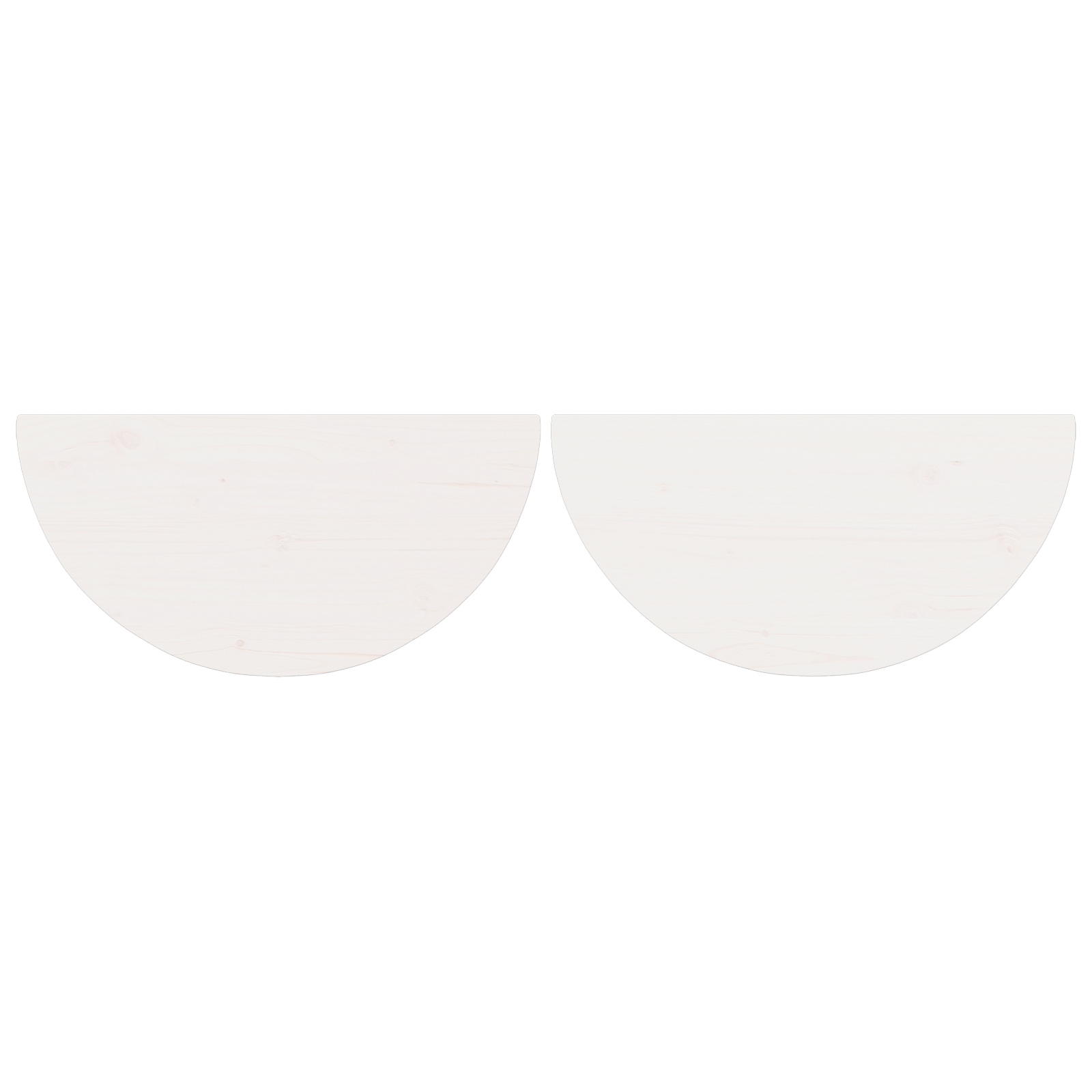 Masa de cafea 2 pcs Alb 79 x 39.5 x 40 cm Lemn de brad solid — imaginea 11