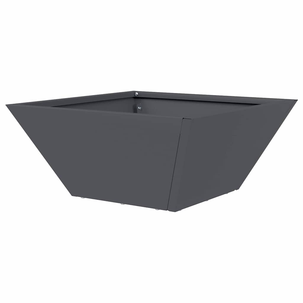 Ghiveci din plastic 5 pcs Antracit 35 x 35 x 15 cm Otel — imaginea 8