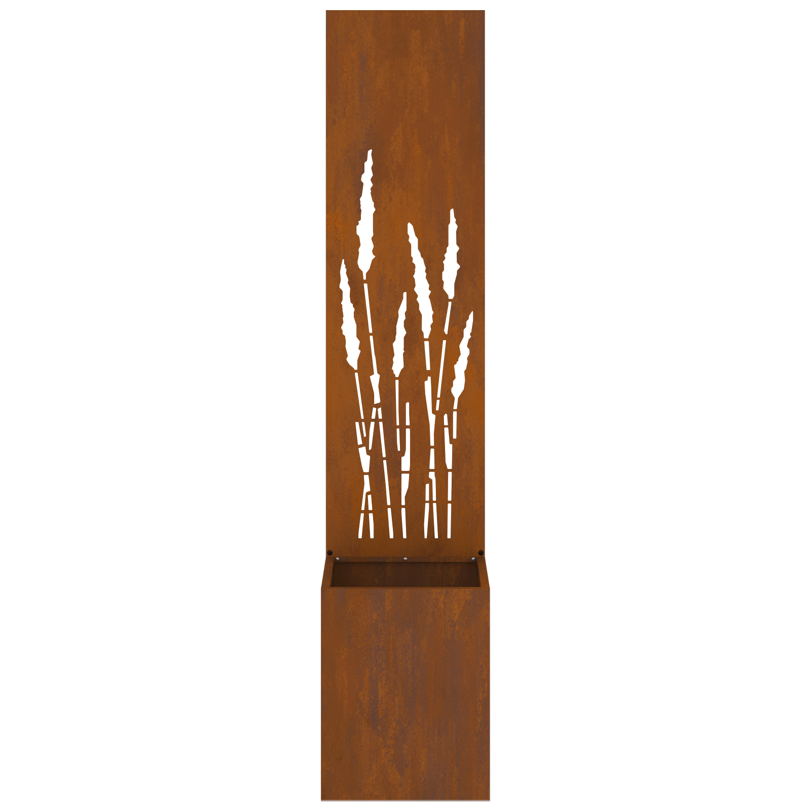 Ghiveci de Gradina cu Panou Decorativ Ruginit 32 x 140 cm — imaginea 6