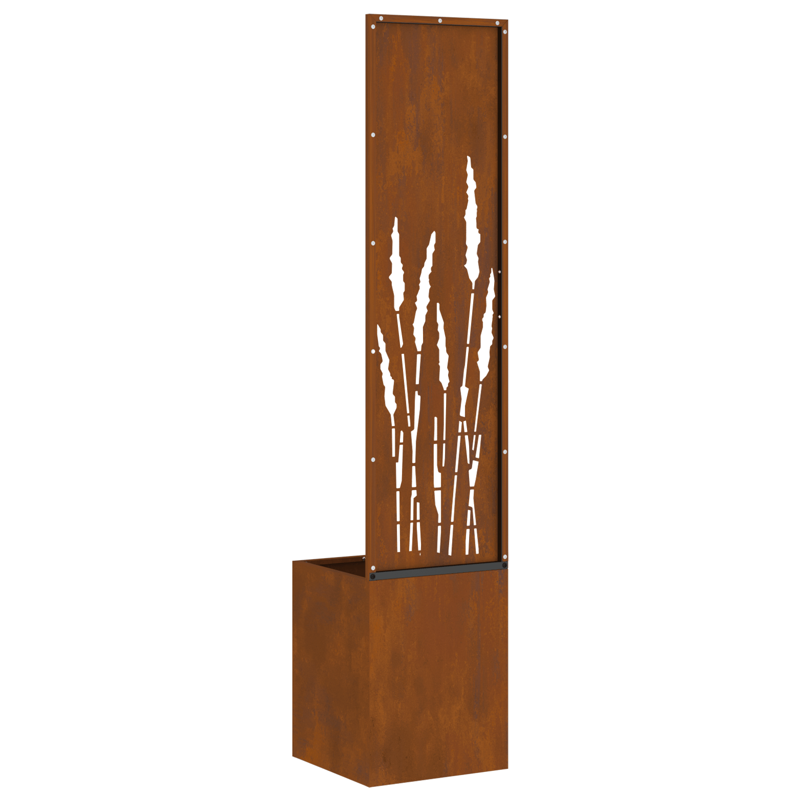 Ghiveci de Gradina cu Panou Decorativ Ruginit 32 x 140 cm — imaginea 8