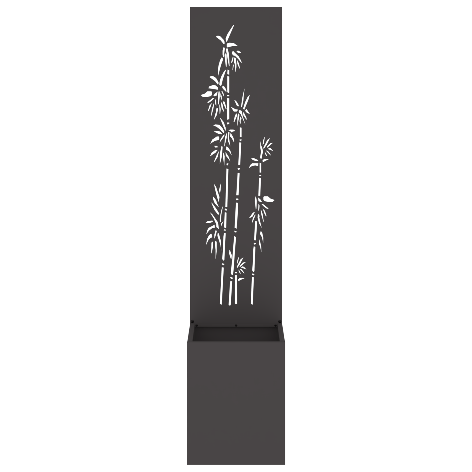 Ghiveci de Gradina cu Panou Decorativ Negru 32 x 140 cm — imaginea 5