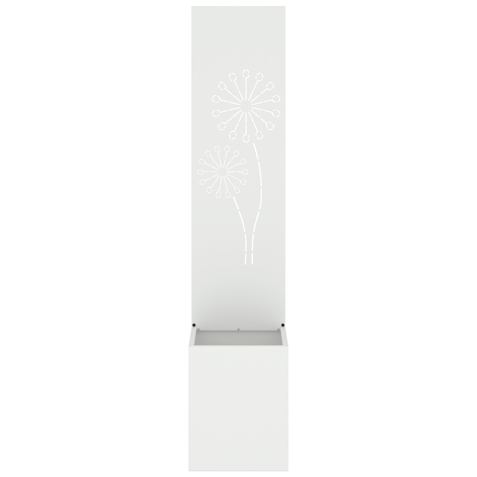 Ghiveci de Gradina cu Panou Decorativ Alb 32 x 140 cm — imaginea 5
