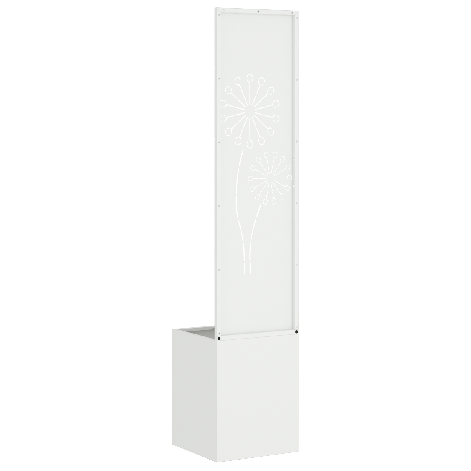 Ghiveci de Gradina cu Panou Decorativ Alb 32 x 140 cm — imaginea 7