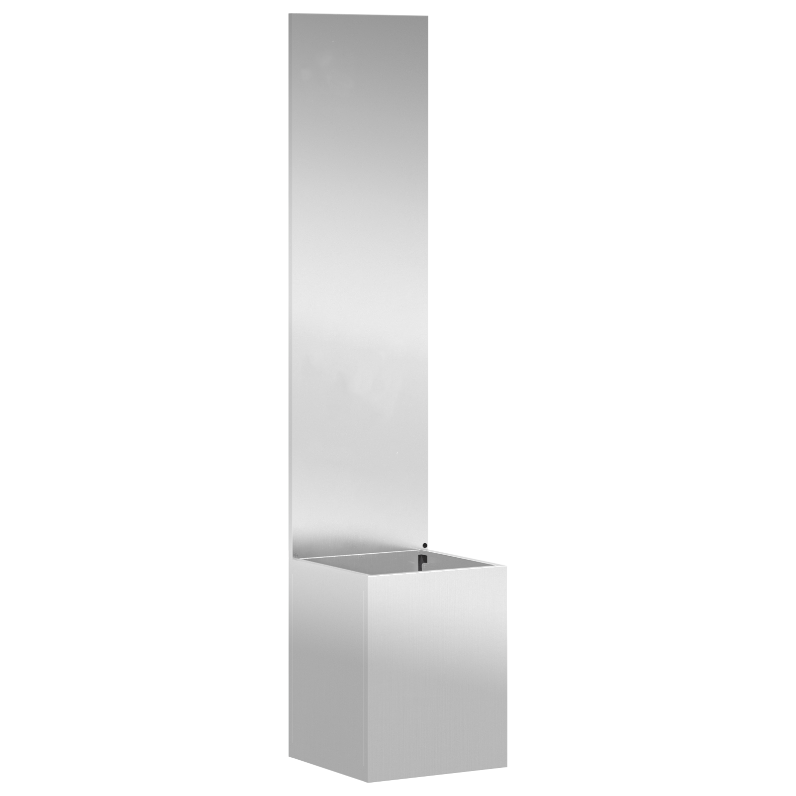 Ghiveci de Gradina cu Panou Decorativ Argintiu 32 x 140 cm — imaginea 2