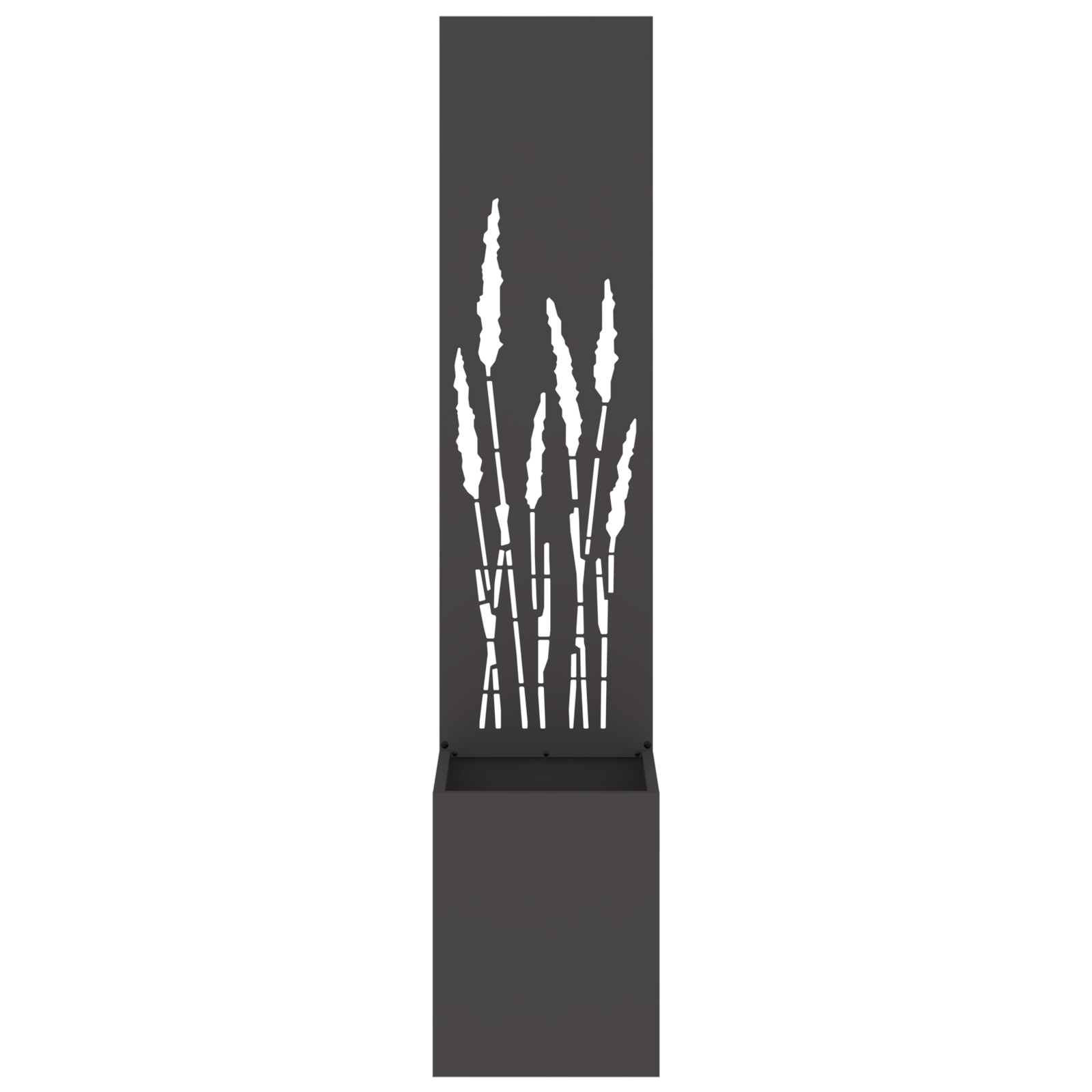 Ghiveci de Gradina cu Panou Decorativ Negru 32 x 140 cm — imaginea 5