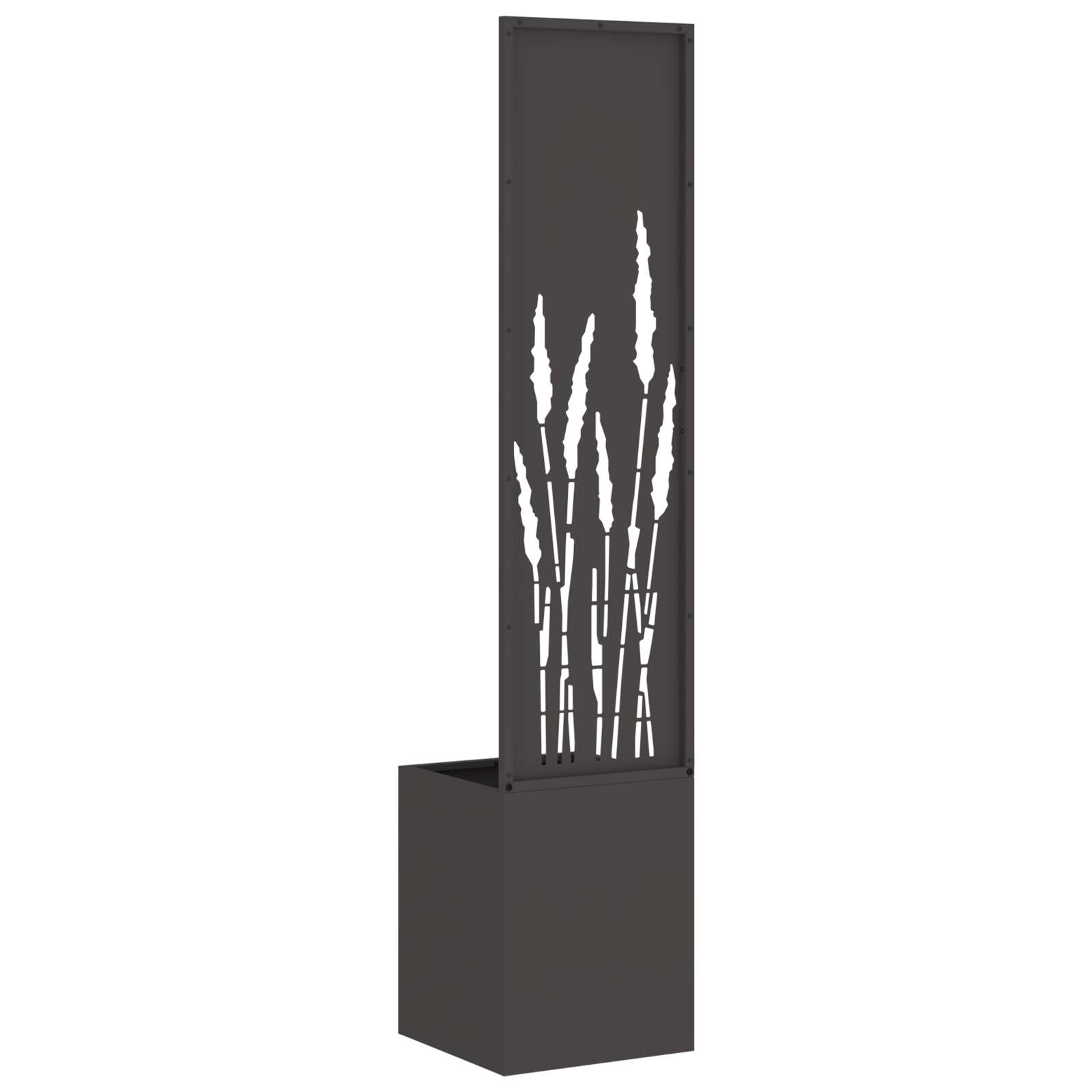 Ghiveci de Gradina cu Panou Decorativ Negru 32 x 140 cm — imaginea 7