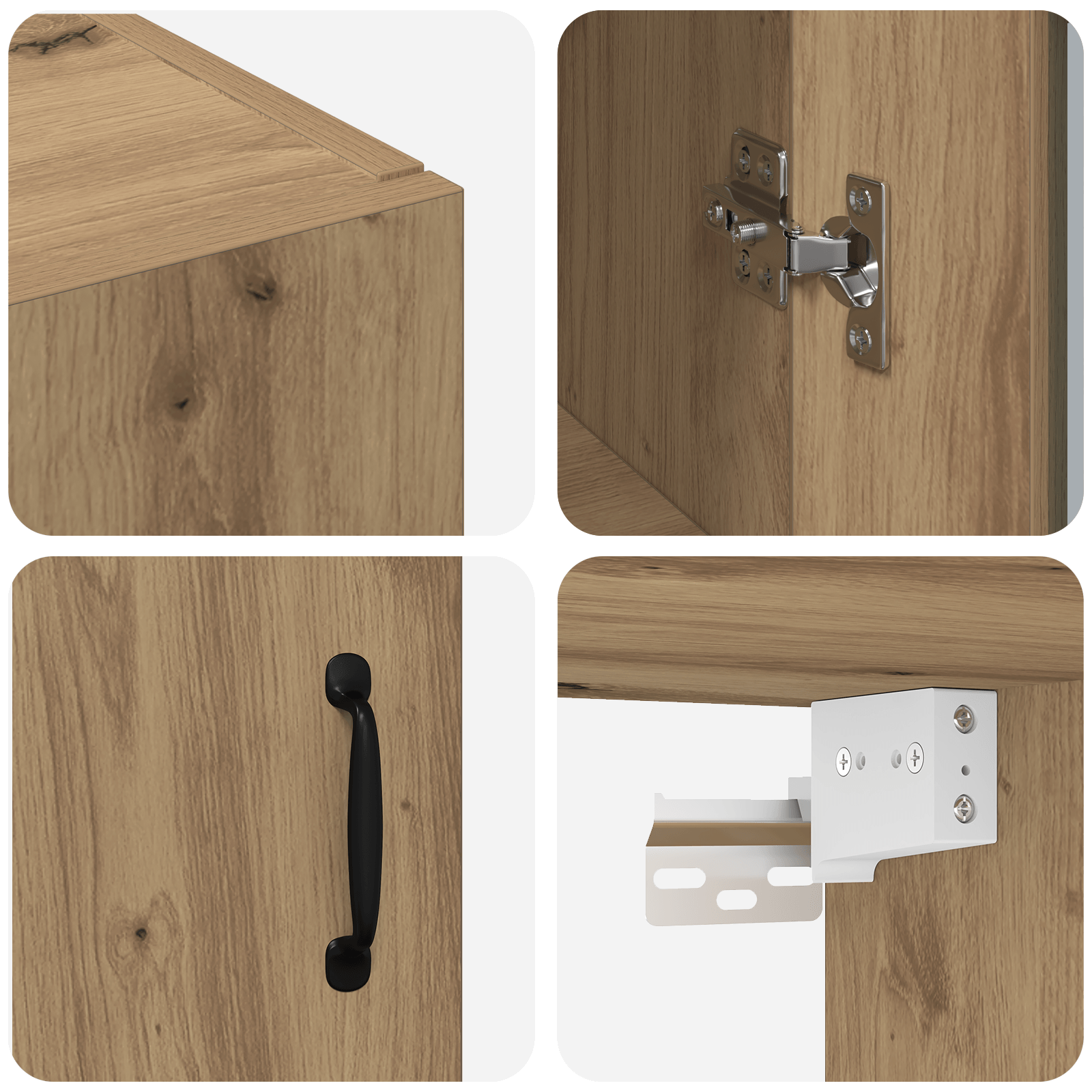 Dulap de perete suspendat Maro 69.5 x 34 x 90 cm Lemn compozit — imaginea 9