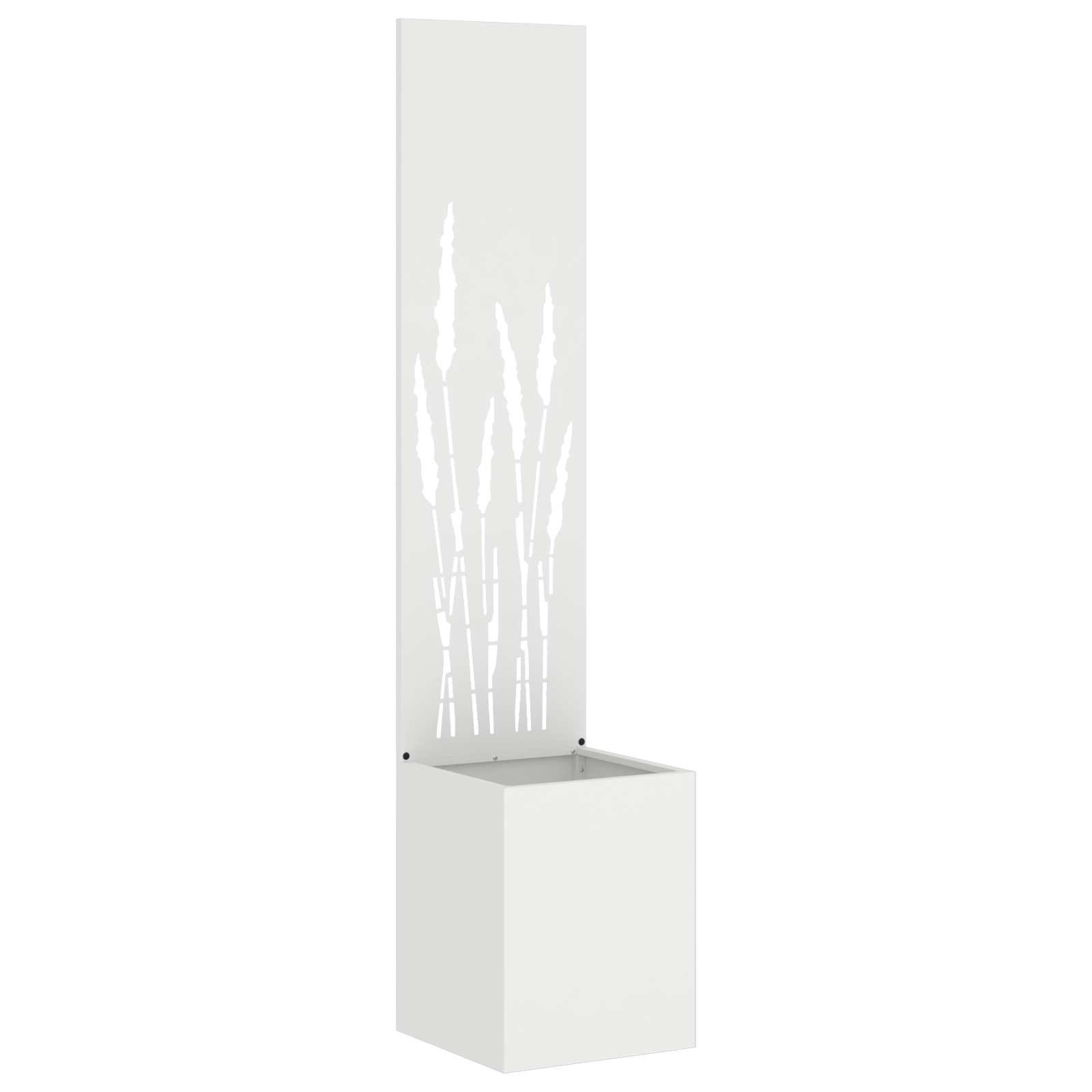 Ghiveci de Gradina cu Panou Decorativ Alb 32 x 140 cm — imaginea 2