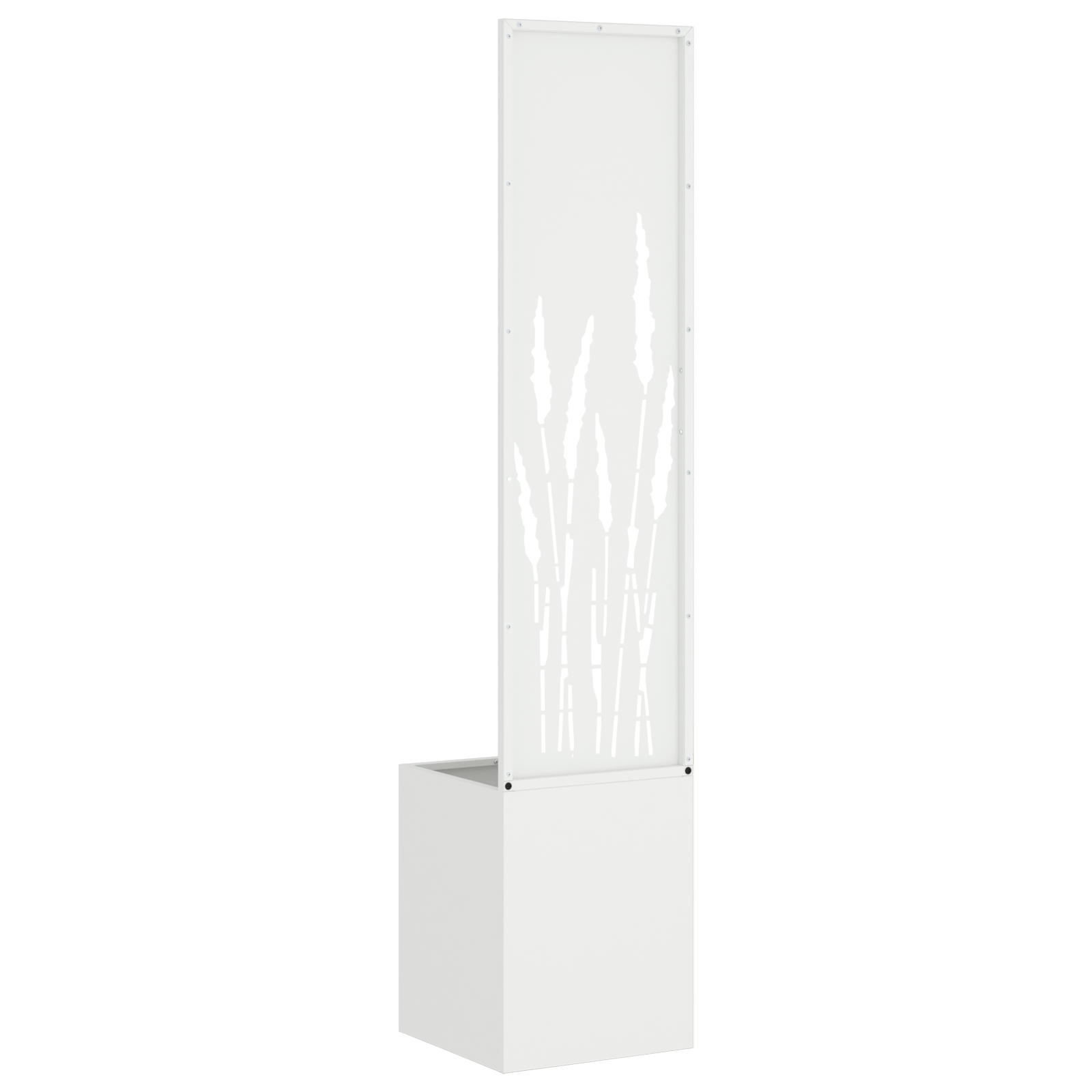 Ghiveci de Gradina cu Panou Decorativ Alb 32 x 140 cm — imaginea 7