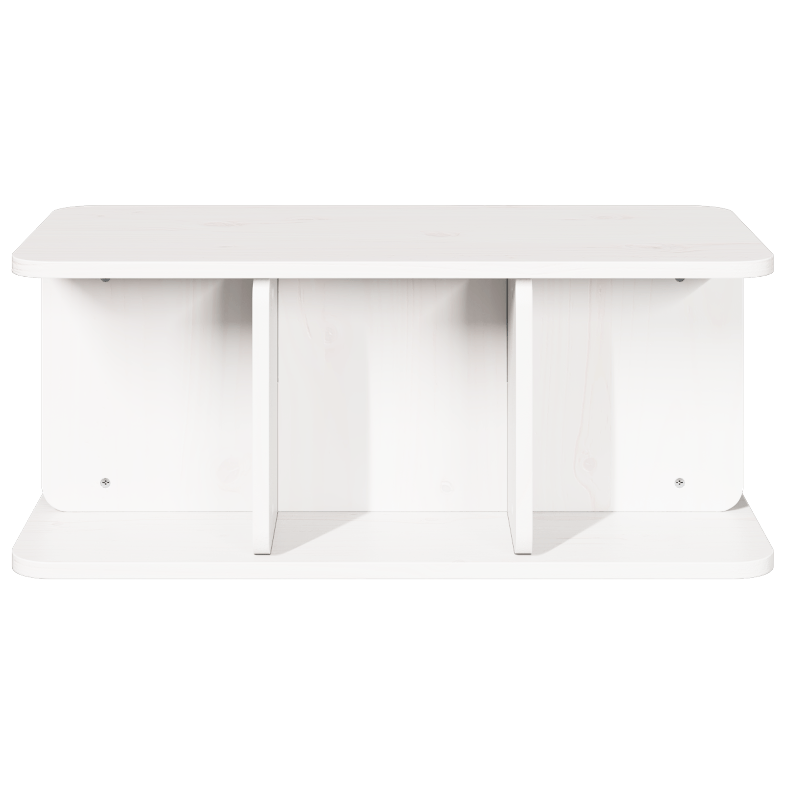 Masa de cafea Alb 80 x 39.5 x 33.5 cm Lemn de brad solid — imaginea 5