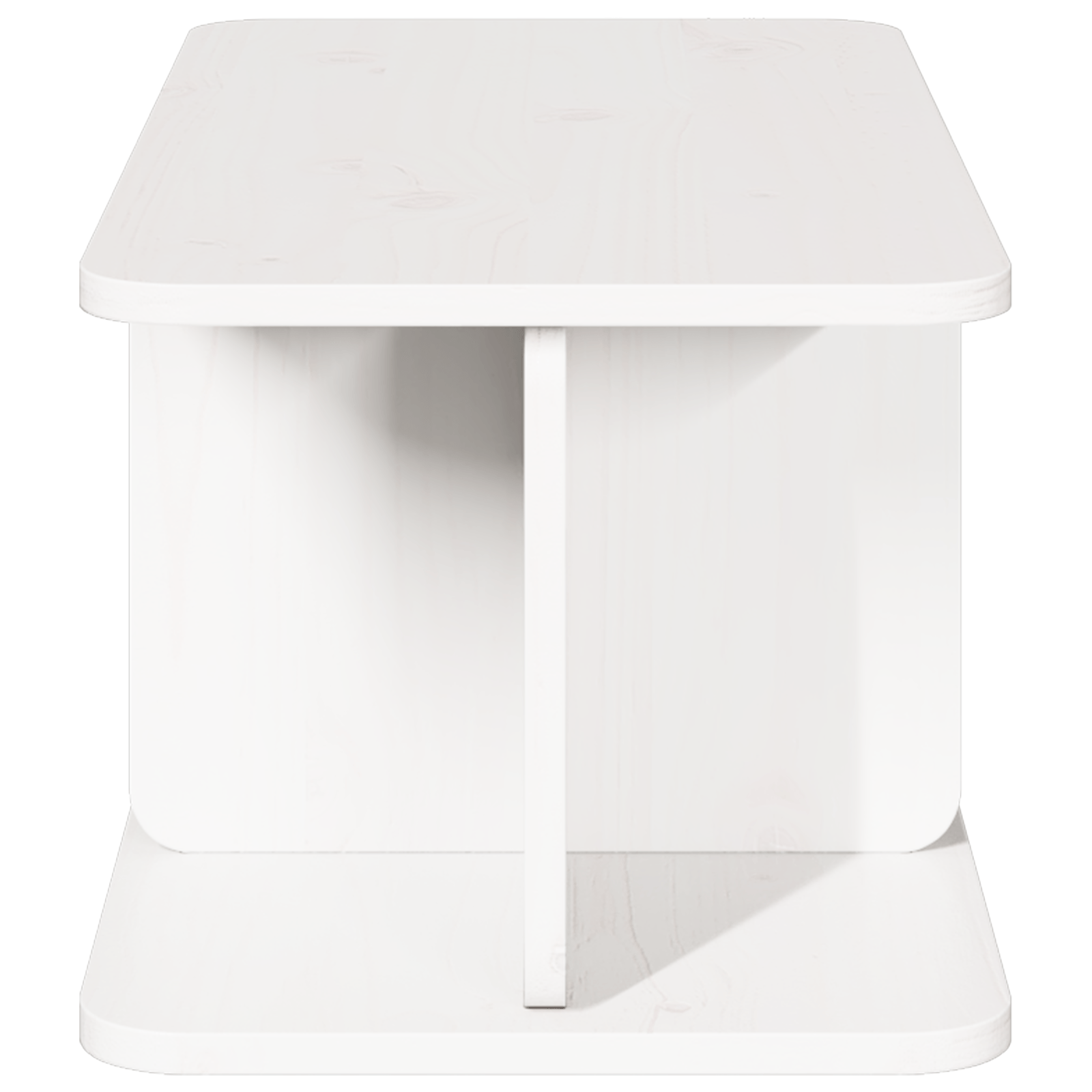 Masa de cafea Alb 80 x 39.5 x 33.5 cm Lemn de brad solid — imaginea 6