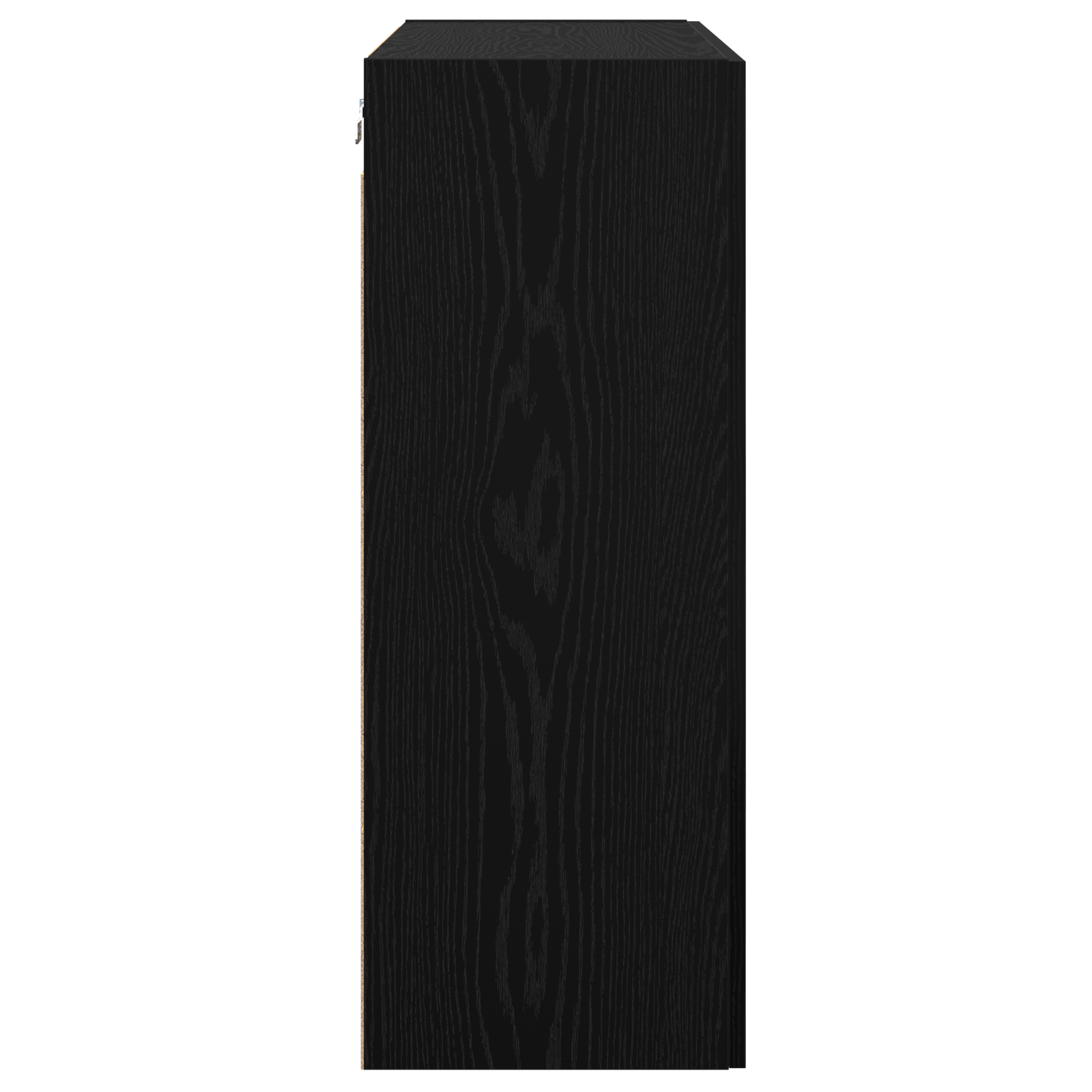 Dulap de perete suspendat Negru 69.5 x 34 x 90 cm Lemn compozit — imaginea 7