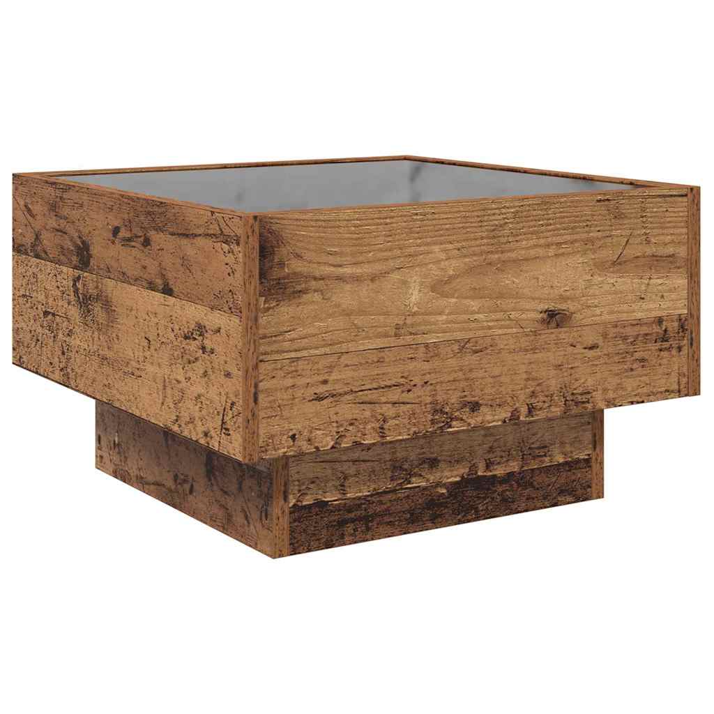 Masa de cafea Lemn vechi 50 x 50 x 30 cm Lemn compozit — imaginea 6