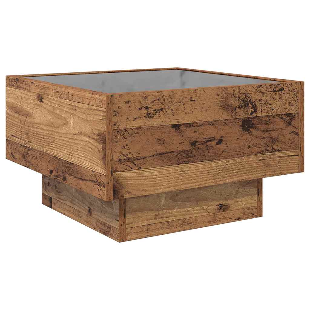 Masa de cafea Lemn vechi 50 x 50 x 30 cm Lemn compozit — imaginea 9