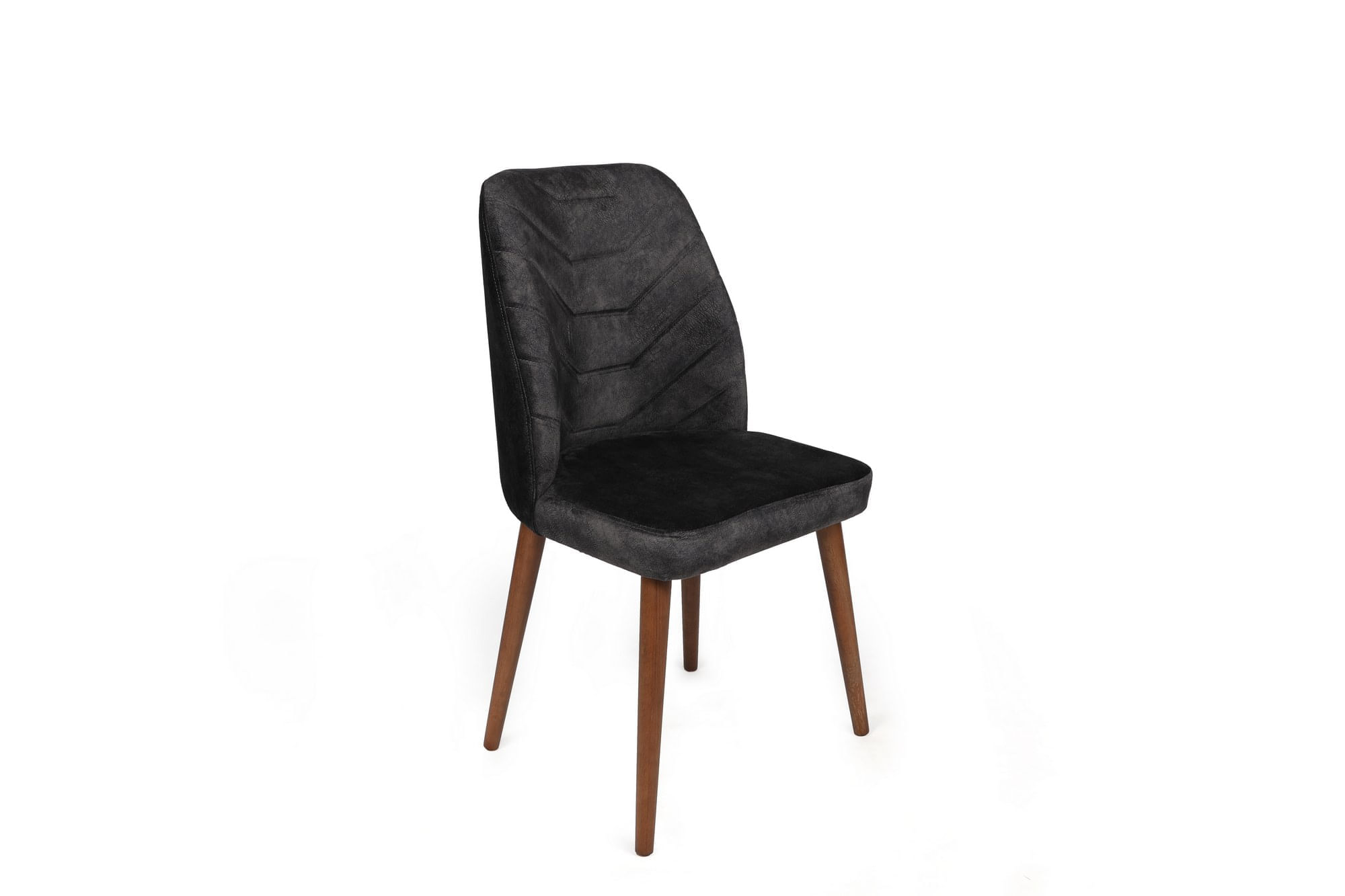 Set scaune, Hanah Home, catifea, antracit maro, 50x49x90 cm — imaginea 2