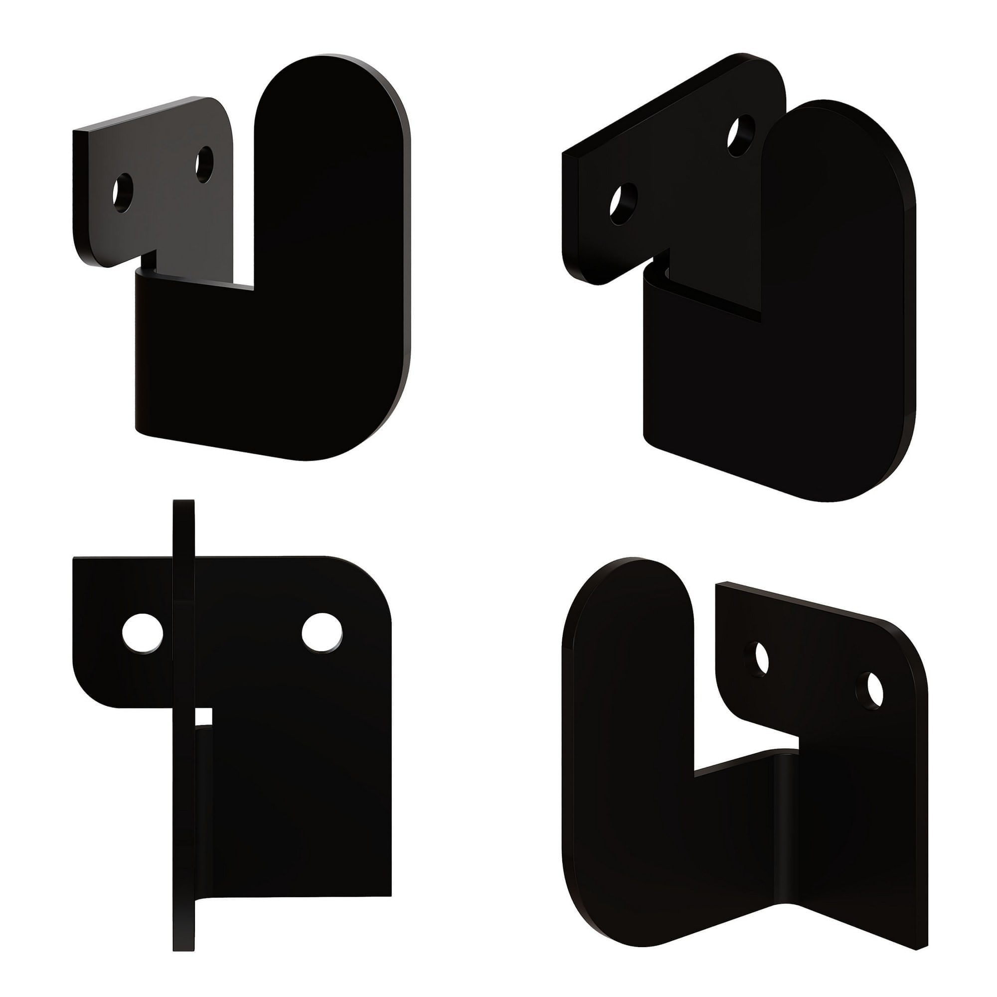 Cuiere, Wallxpert, metal, negru, 3,2x4,2x3,4 cm, set 3 bucati — imaginea 8