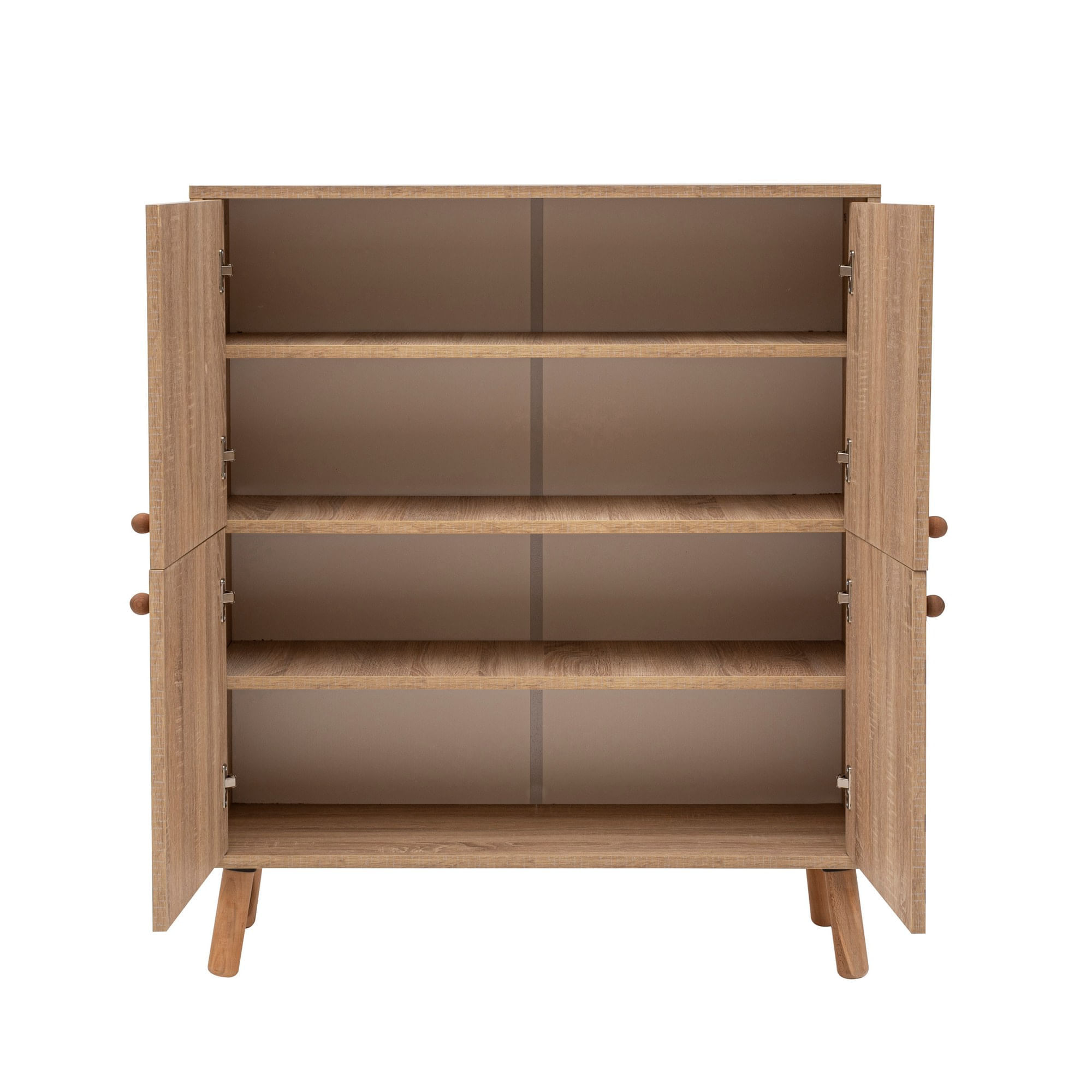 Set mobilier hol, Hanah Home, pal melaminat, sonoma si albastru inchis, 95x111x36 cm — imaginea 9