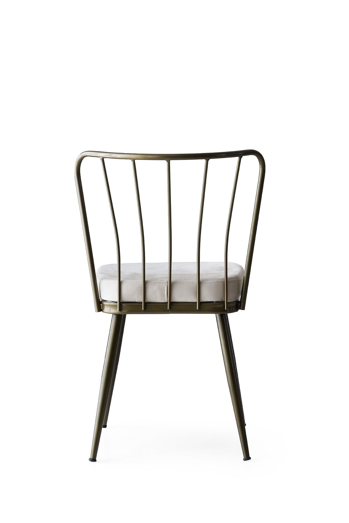 Set scaune, Hanah Home, metal, catifea, mink, 43x42x82 cm, 974NMB1189 — imaginea 4