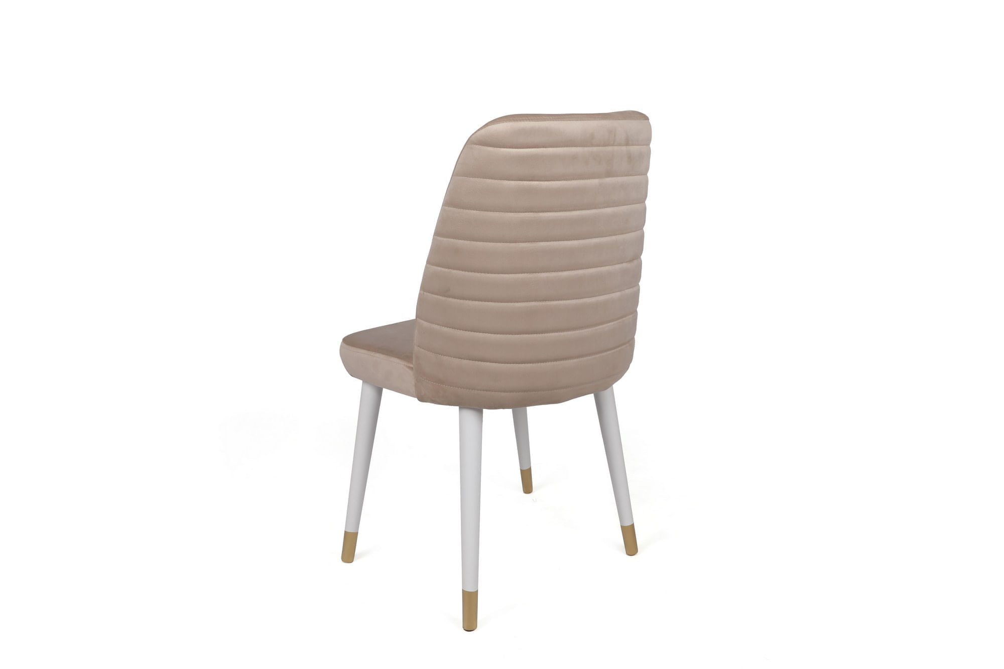 Set scaune, Hanah Home, catifea, crem alb auriu, 50x49x90 cm — imaginea 3