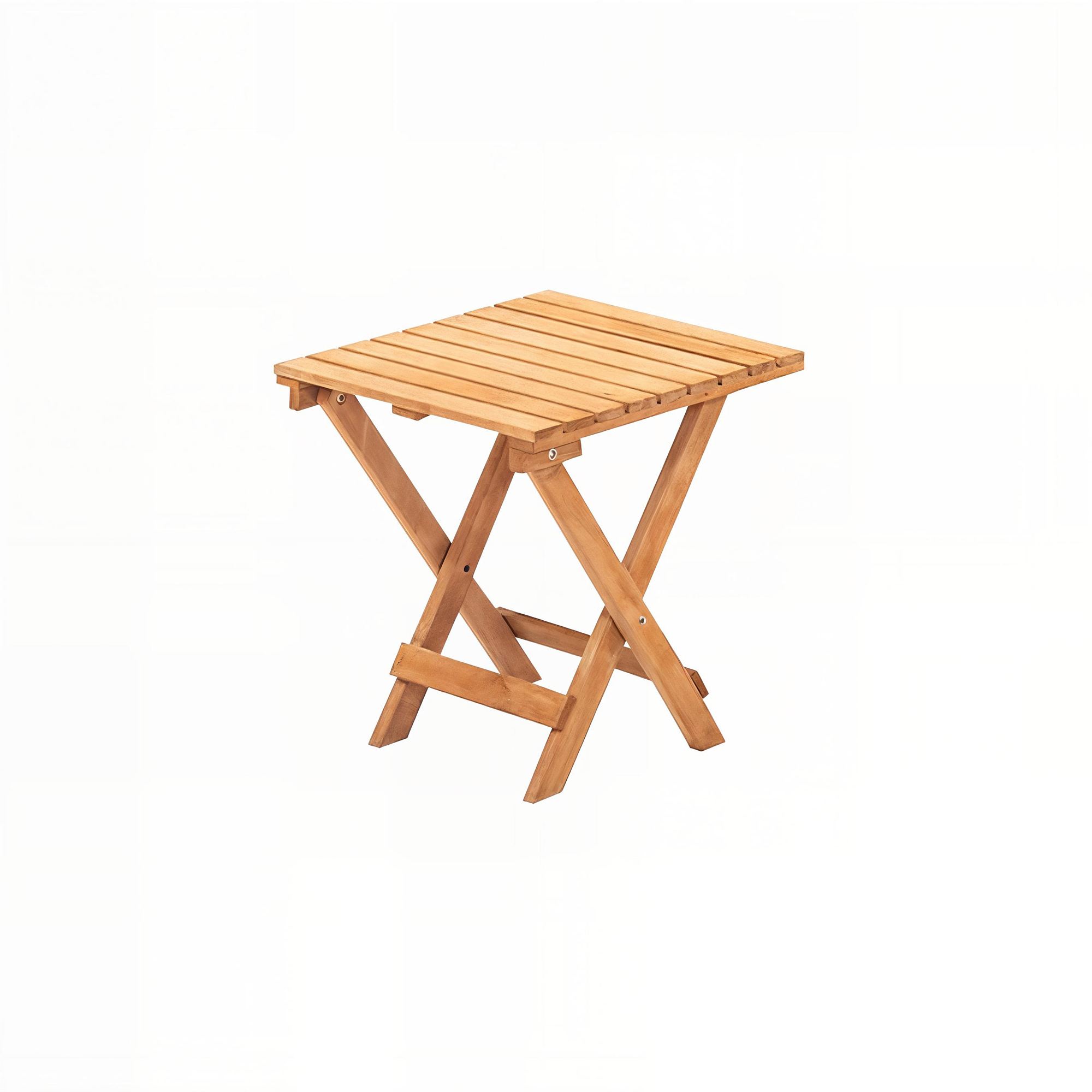 Set masa si scaune gradina, Hanah Home, lemn de carpen, crem, 3 piese — imaginea 7