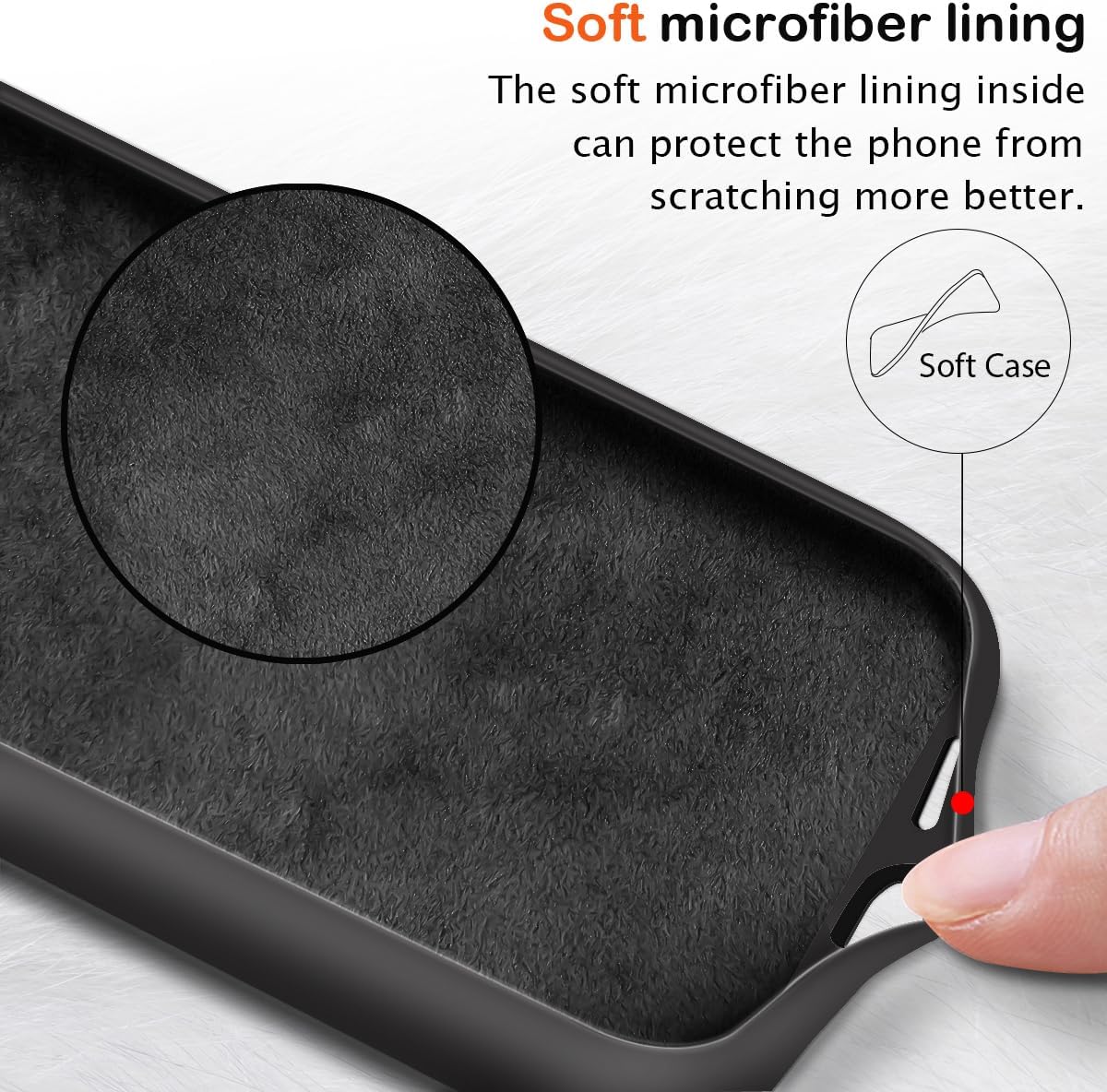 Husa Soft Touch, slim, ALC Mobile, anti soc, compatibila cu Xiaomi Redmi A5 4G, Negru Tpu - imagine 5